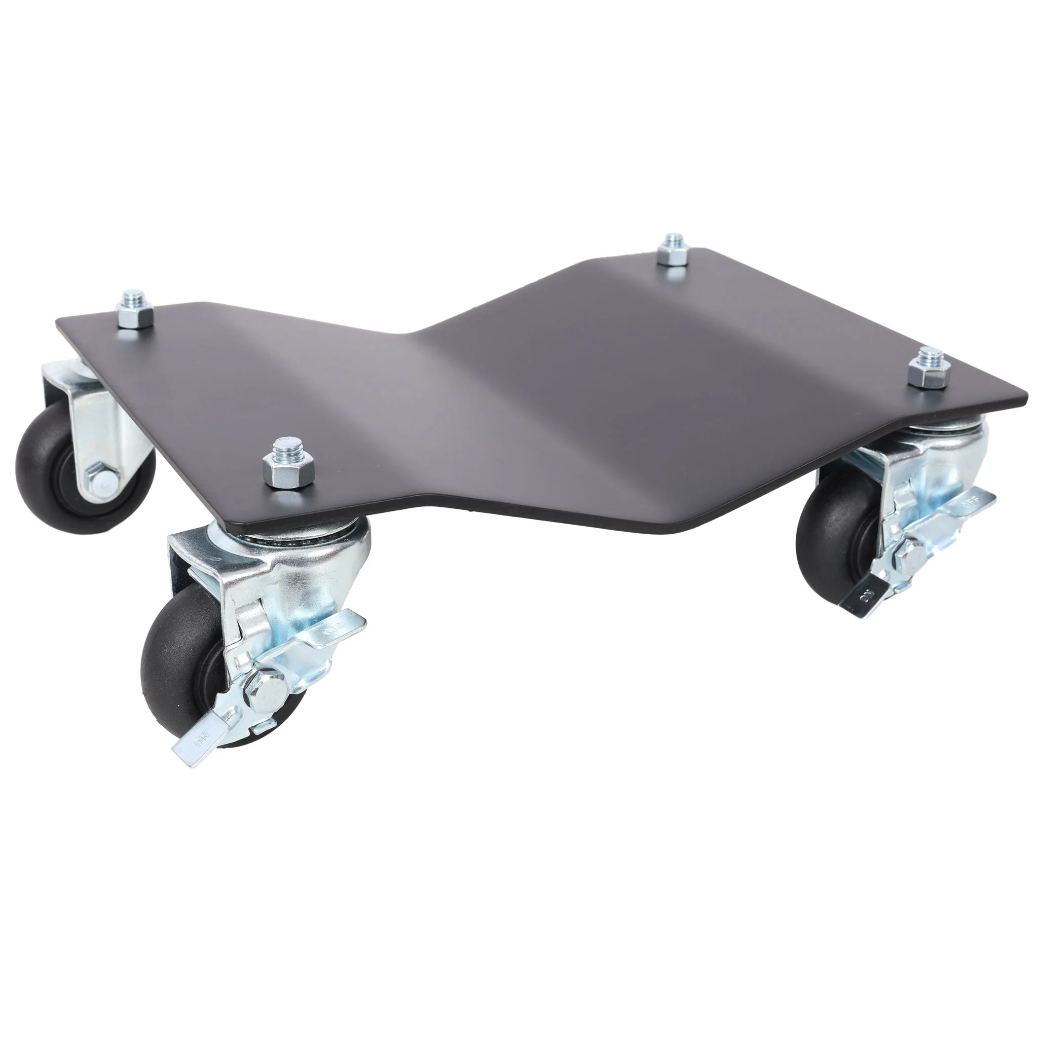 Heavy Duty Steel Vehicle Dollies With Brakes, 2500Lbs Capacity - Image 5