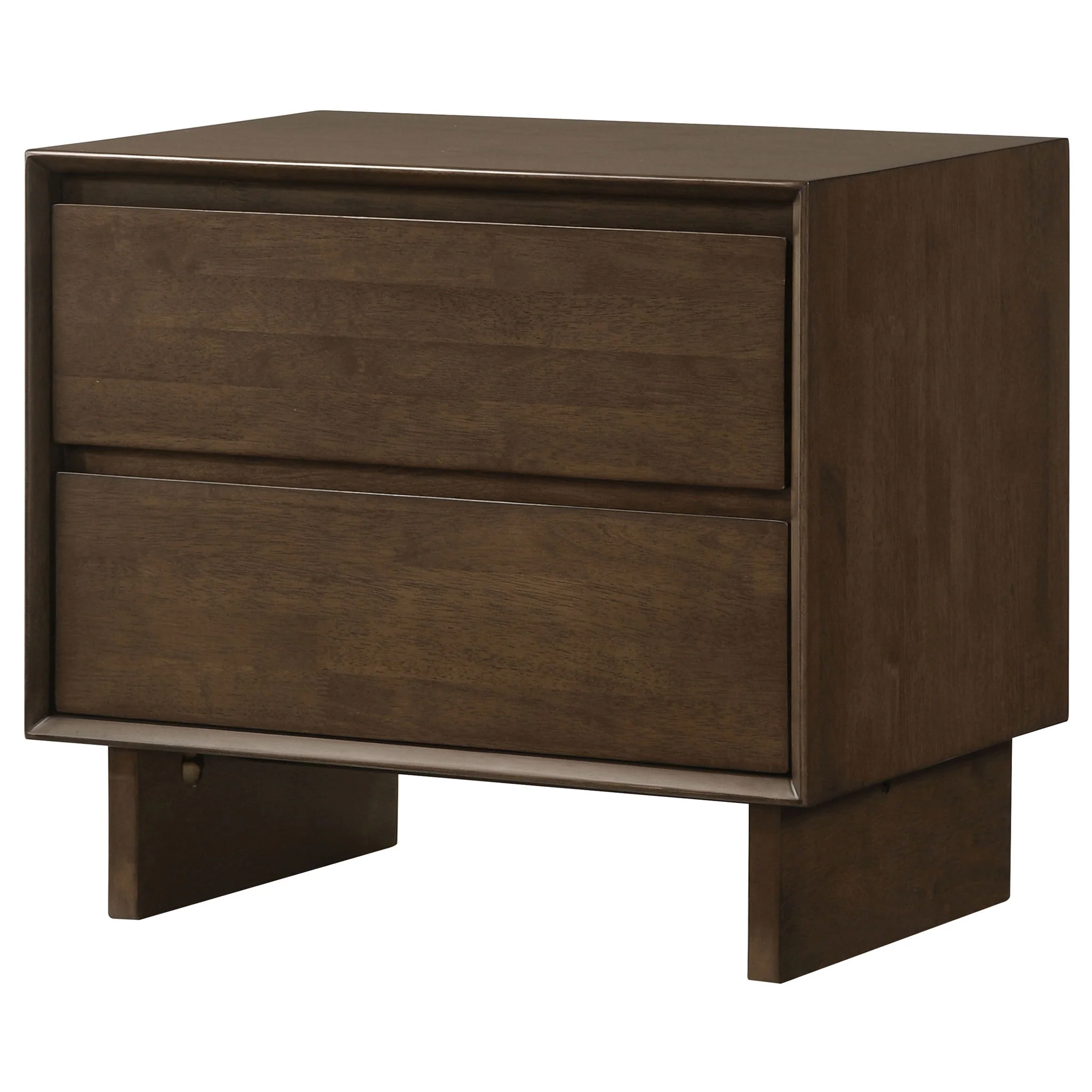 Hemlock - 2 Drawer Nightstand Bedside Table - Brown - Image 5
