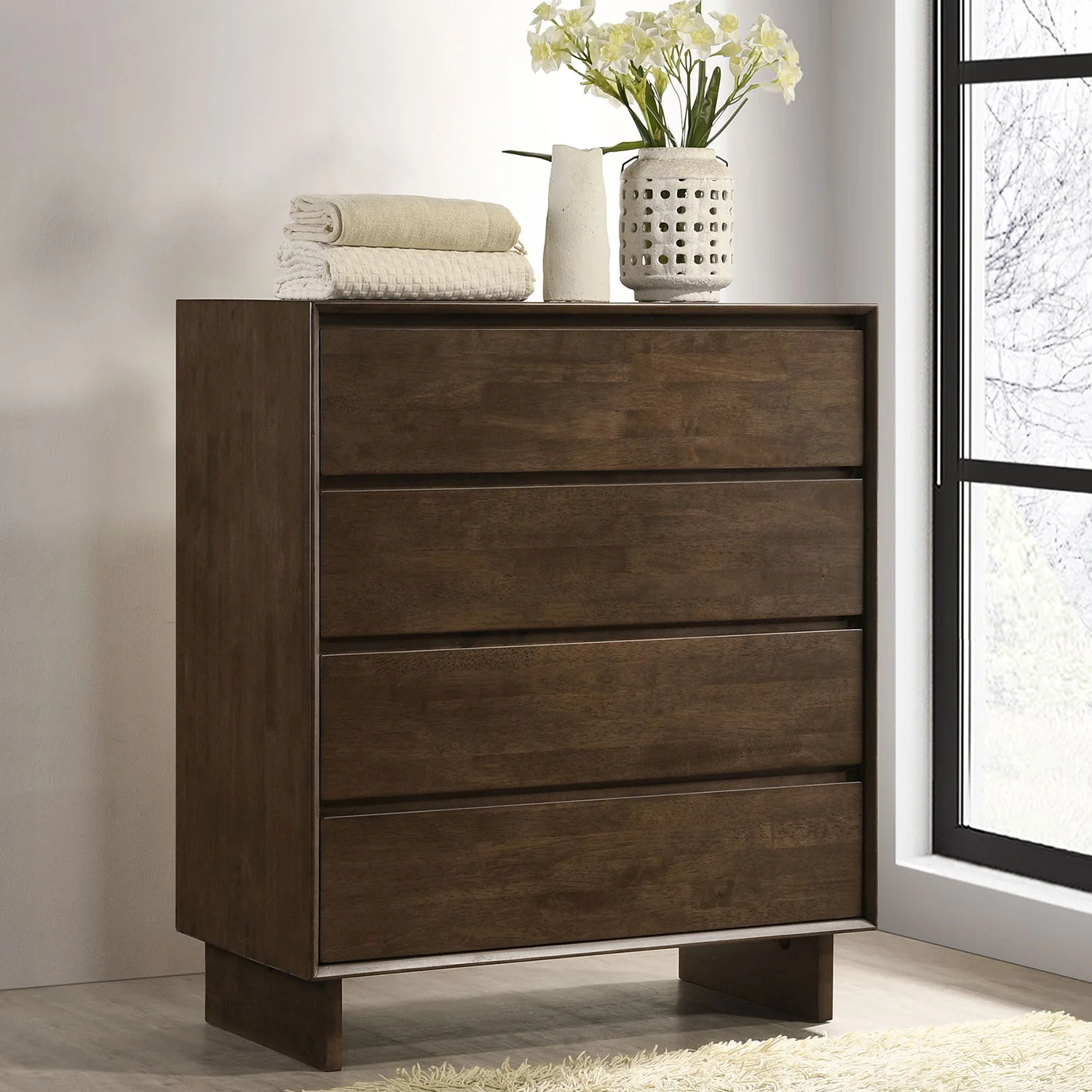 Hemlock - 4 Drawer Chest Of Drawers - Dark Brown - Image 3