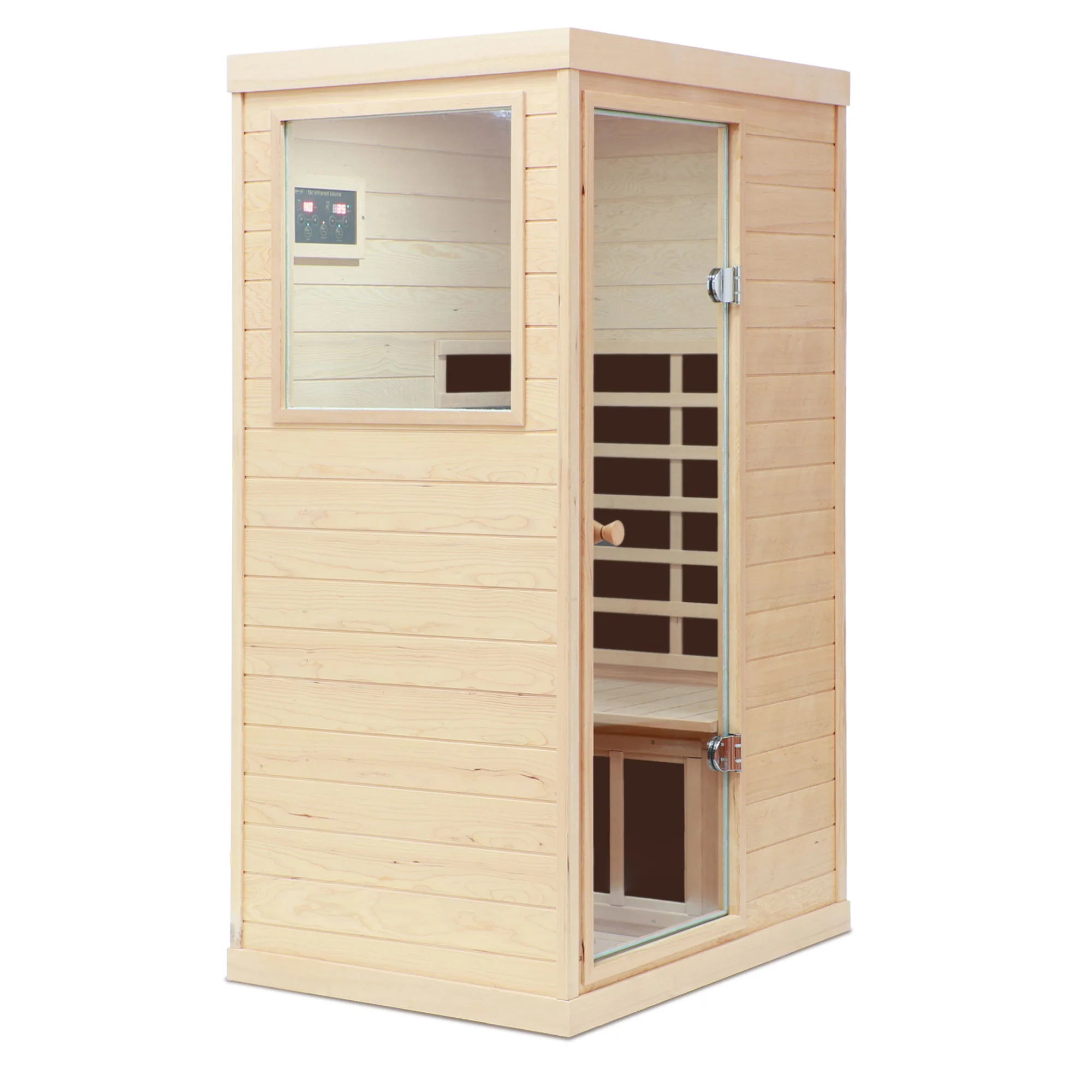 Hemlock Mini 1 Person Far Infrared Door Indoor Sauna Room - Image 10