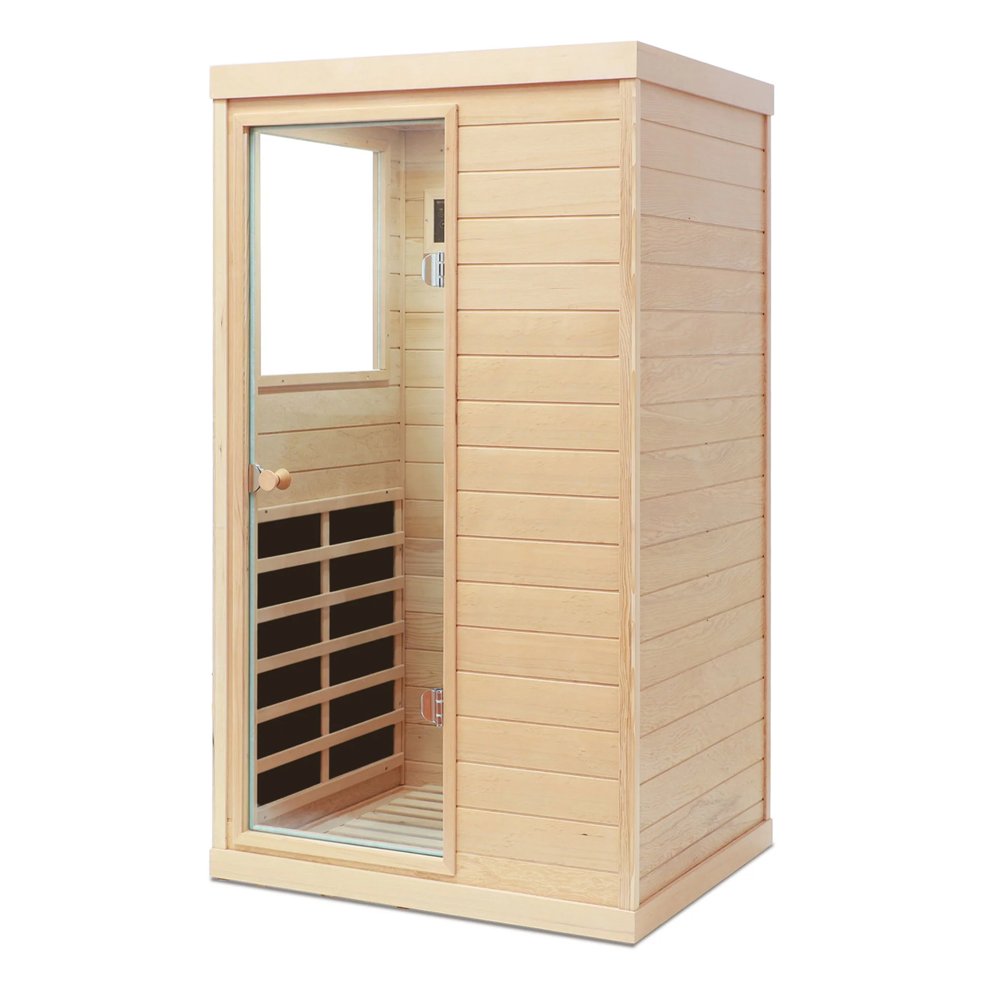 Hemlock Mini 1 Person Far Infrared Door Indoor Sauna Room - Image 11