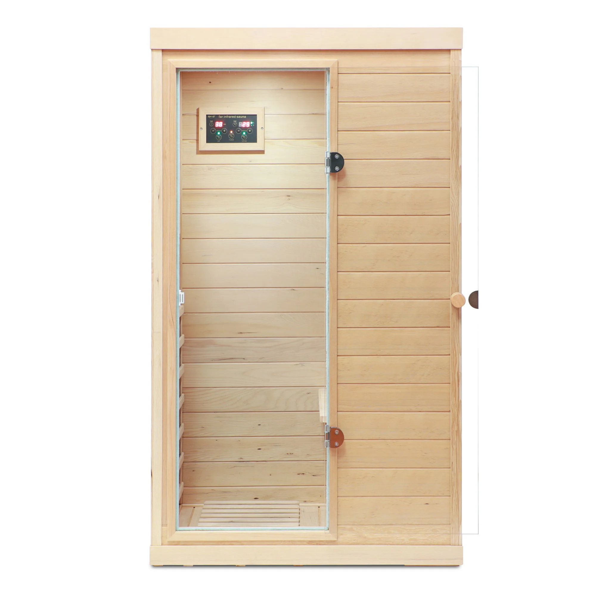 Hemlock Mini 1 Person Far Infrared Door Indoor Sauna Room - Image 25