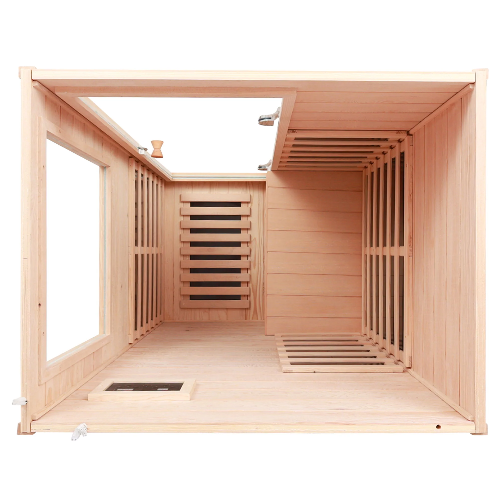 Hemlock Mini 1 Person Far Infrared Door Indoor Sauna Room - Image 6