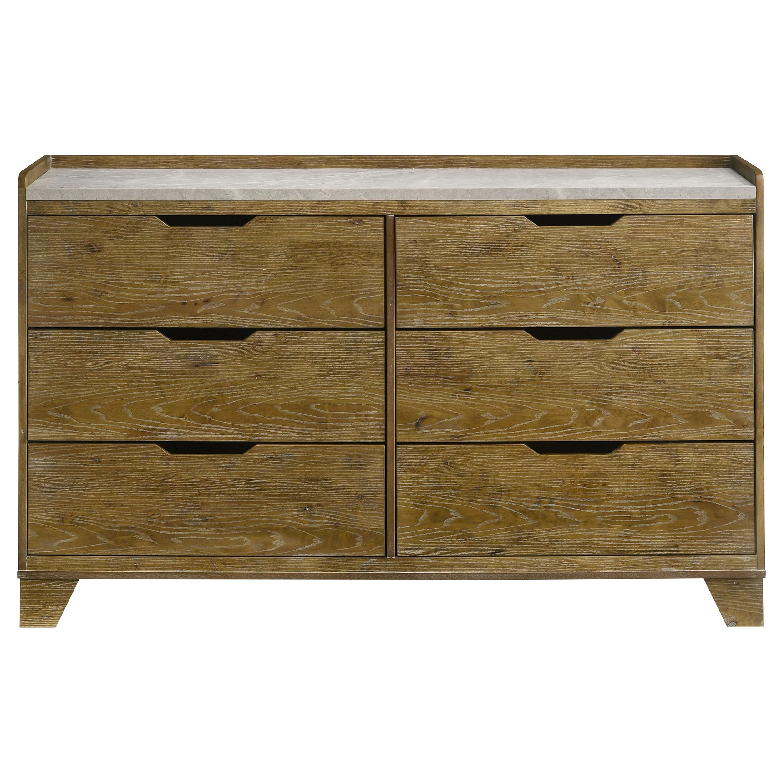 Henderson 6-Drawer Dresser, Medium Oak - Image 4