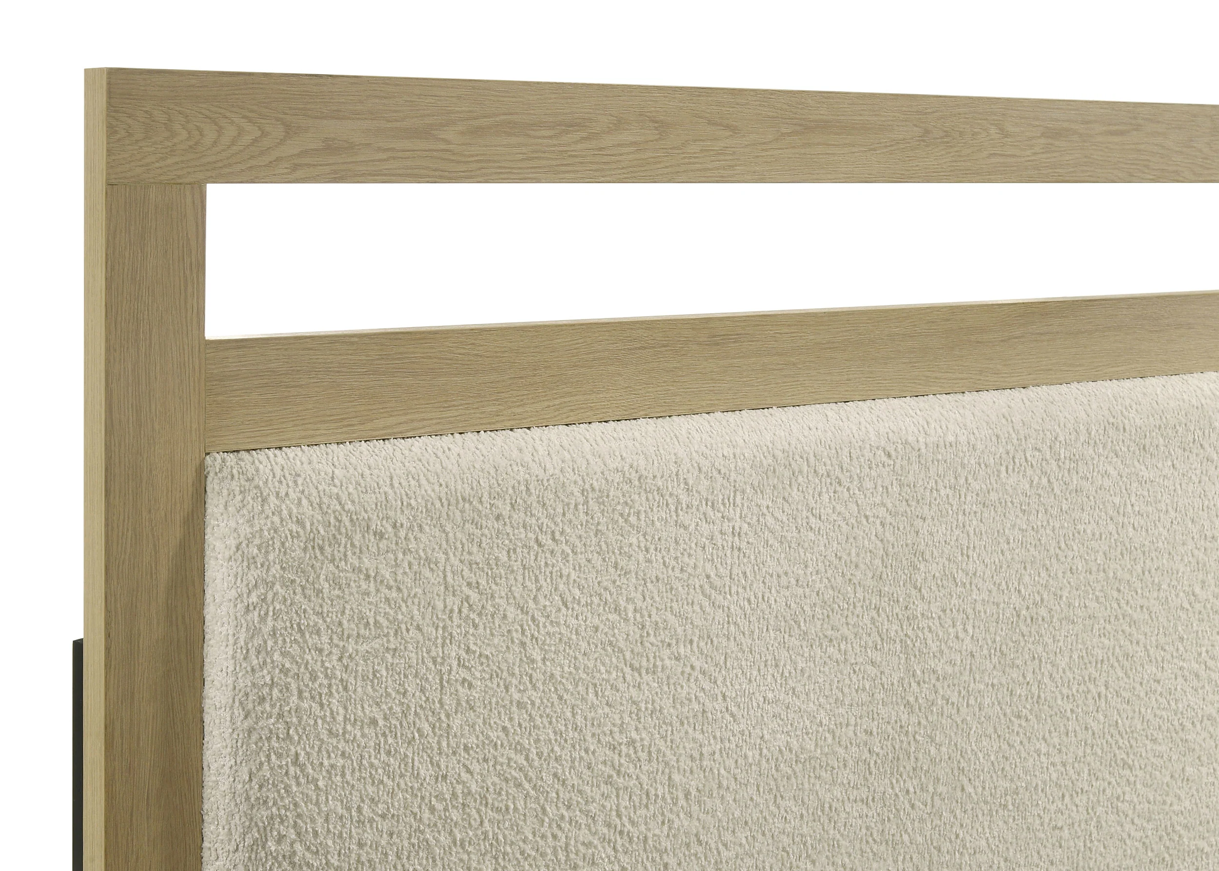 Hendricks Queen Panel Headboard Platform Bed Light Oak - Image 6