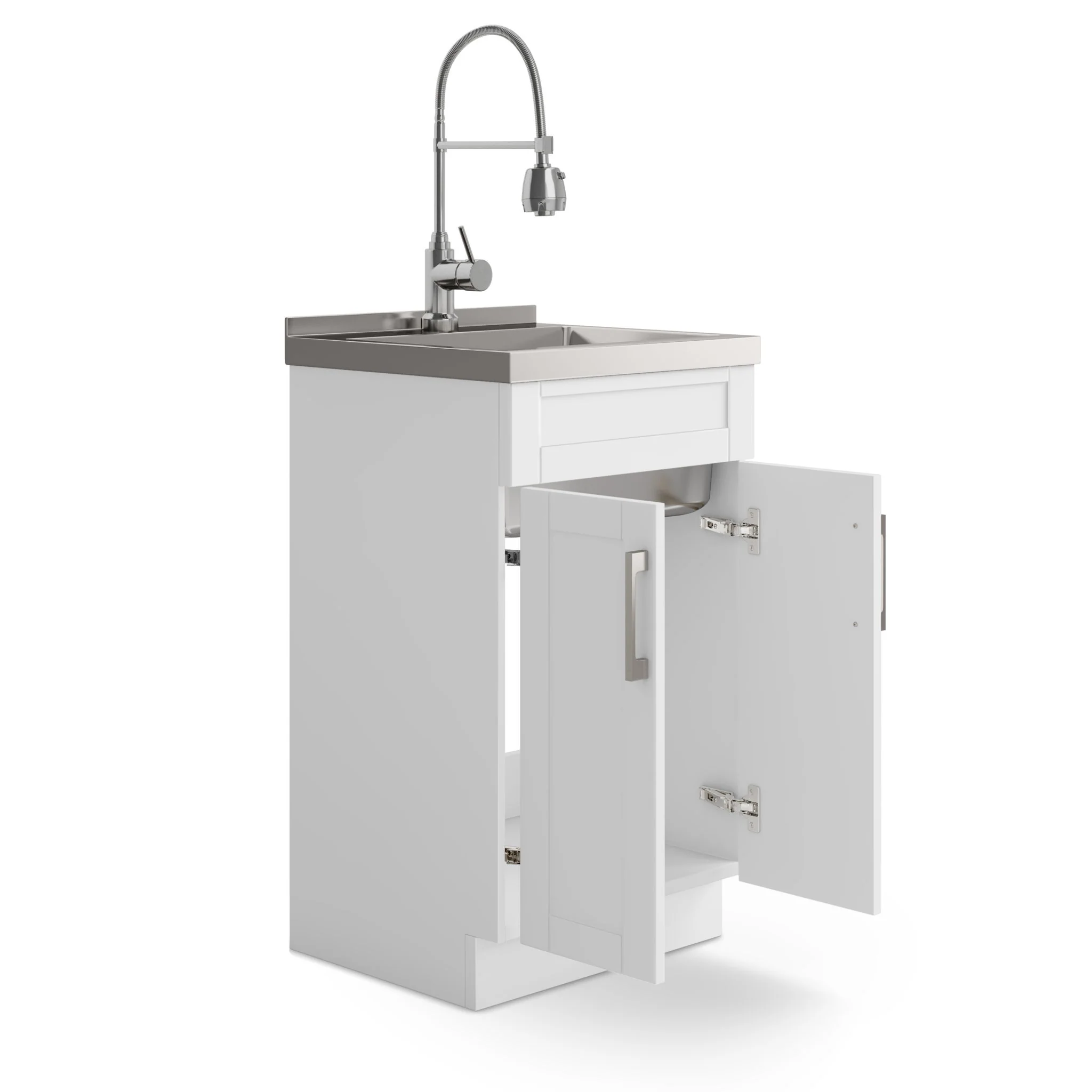 Hennessy - Deluxe Laundry Cabinet With Faucet And Stainless Steel Sink - Image 13