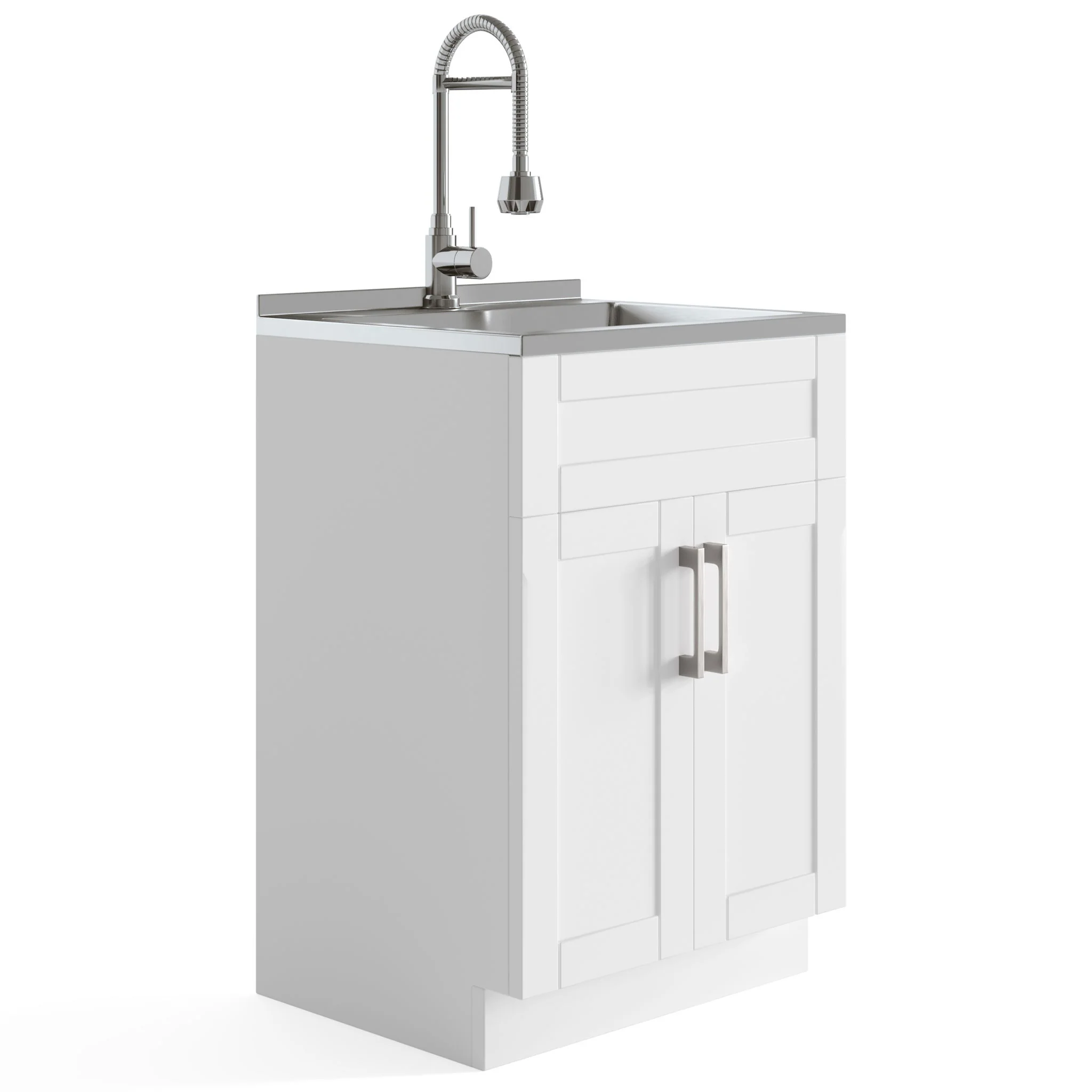 Hennessy - Deluxe Laundry Cabinet With Faucet And Stainless Steel Sink - Image 3