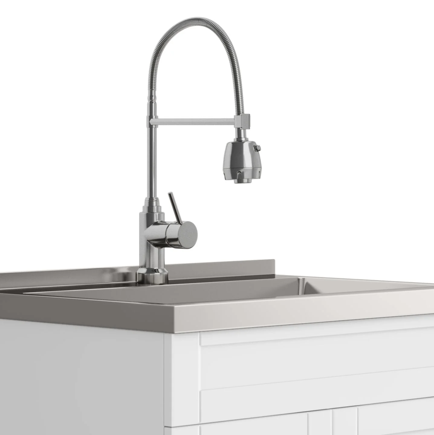 Hennessy - Deluxe Laundry Cabinet With Faucet And Stainless Steel Sink - Image 8