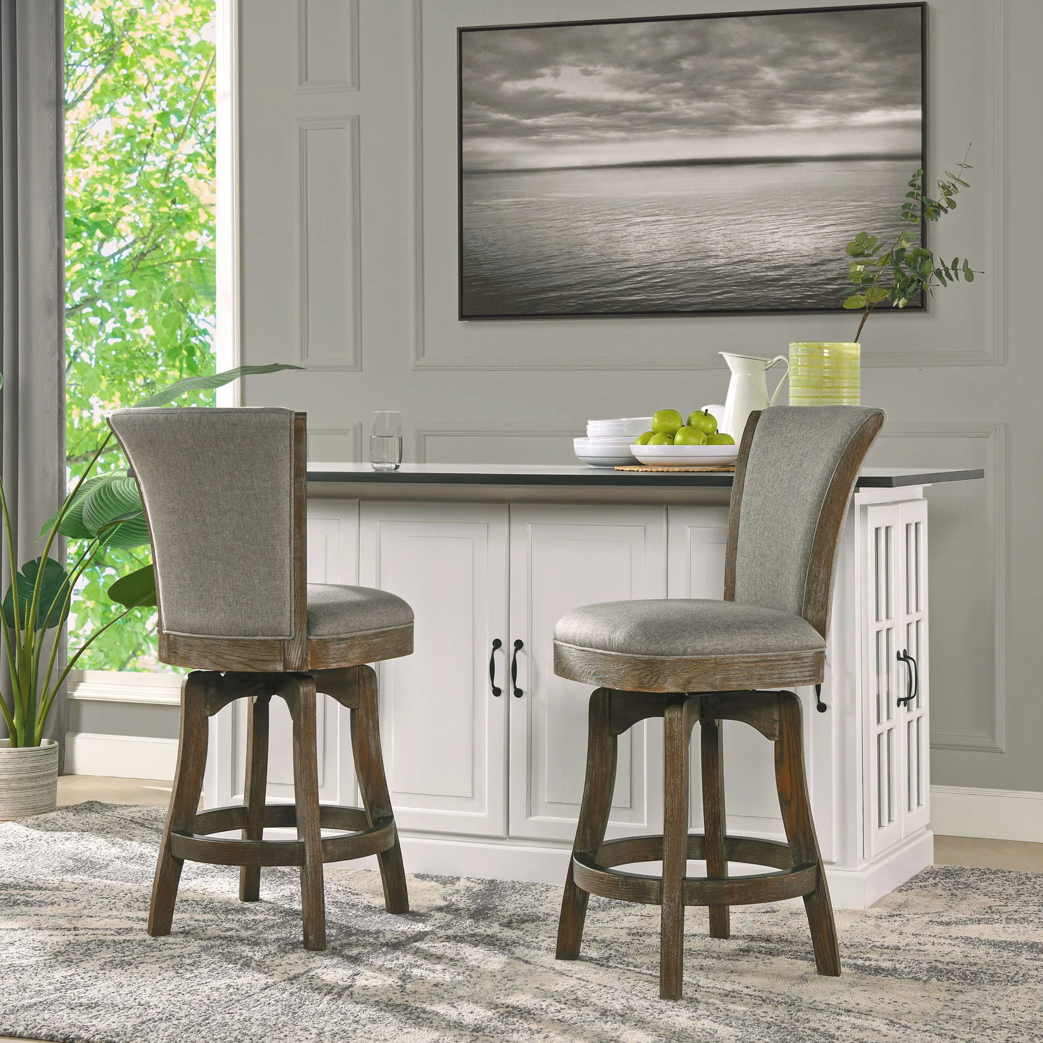 Henry - Armless Swivel Counter Height Bar Stool - Image 12