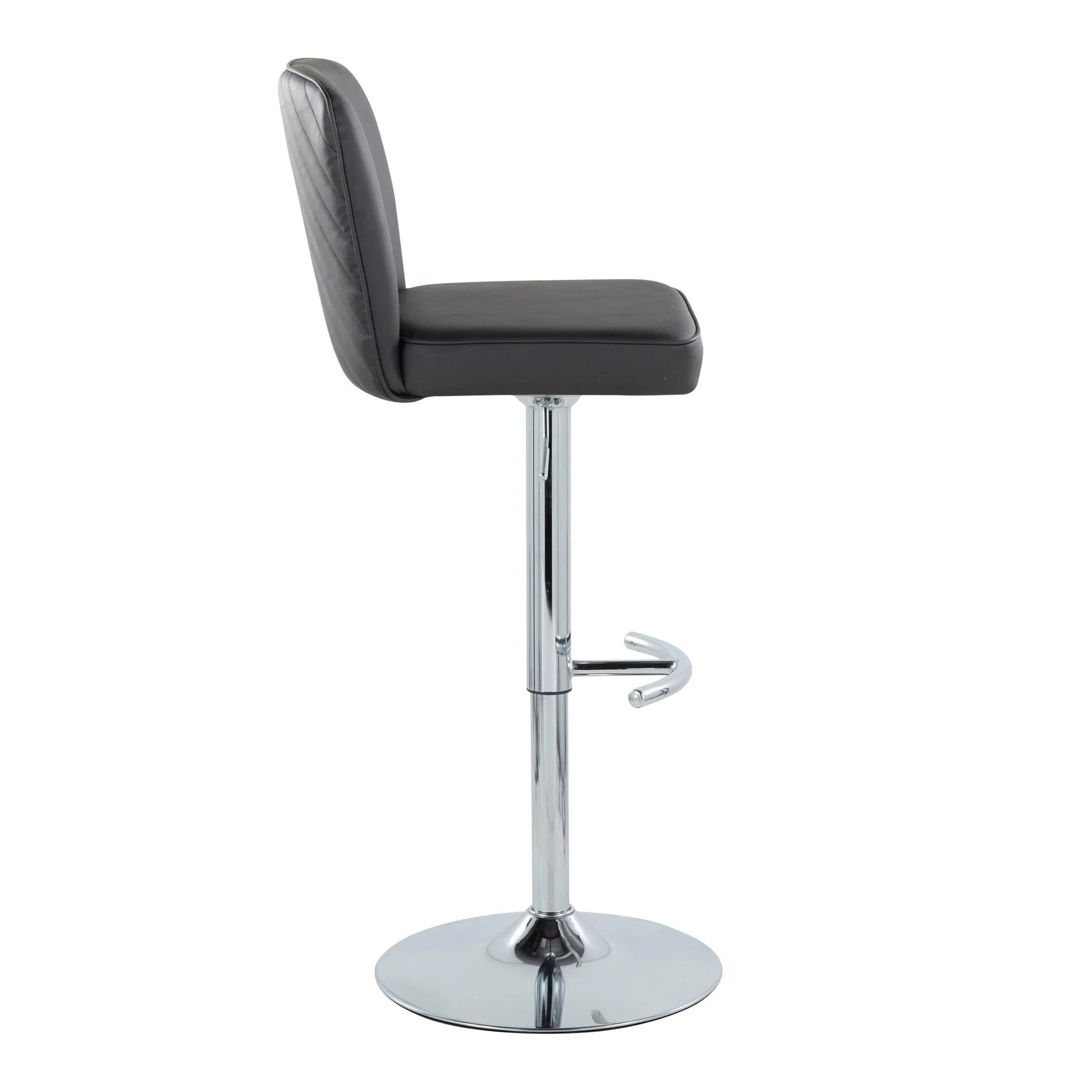 Henry - Contemporary Adjustable Barstool With Swivel & Rounded T Footrest (Set of 2) - Image 15