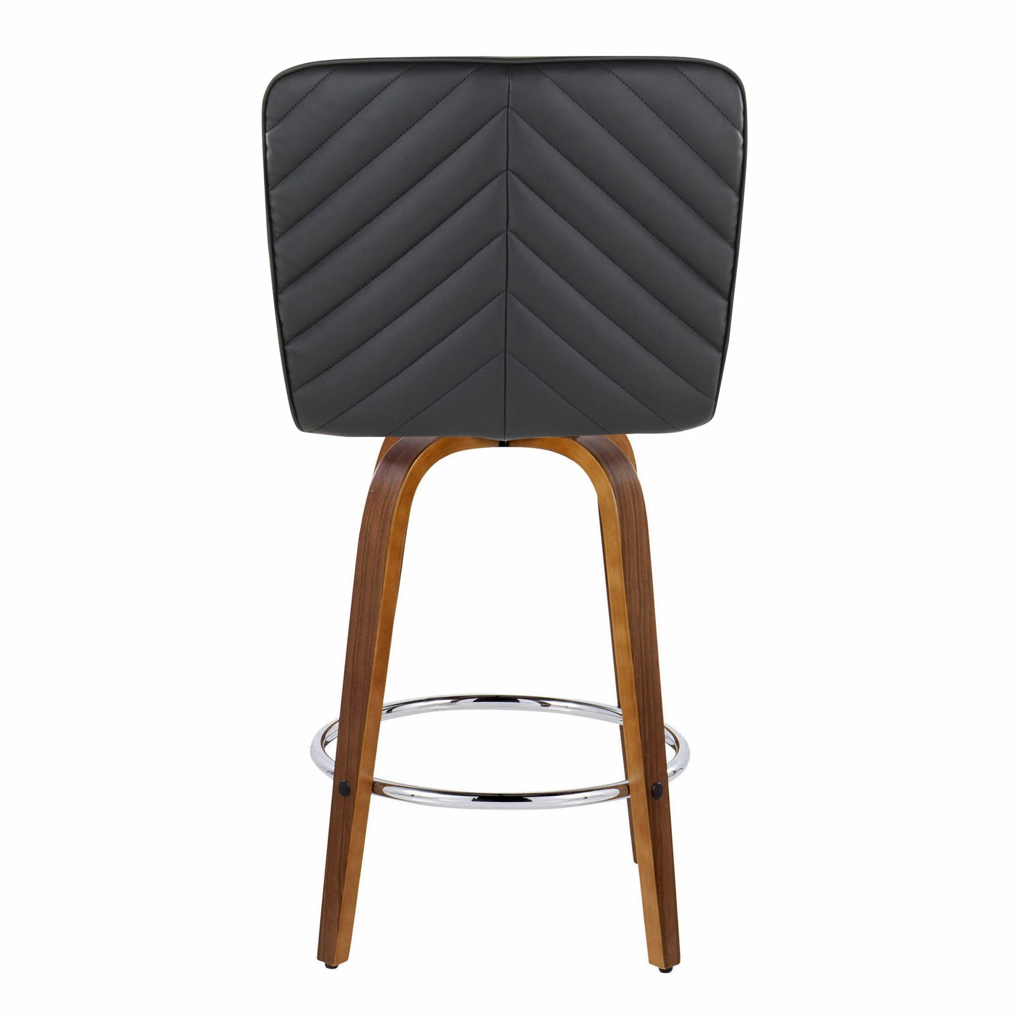 Henry - Contemporary Fixed Height Counter Stool With Swivel With Round Footrest (Set of 2) - Image 13