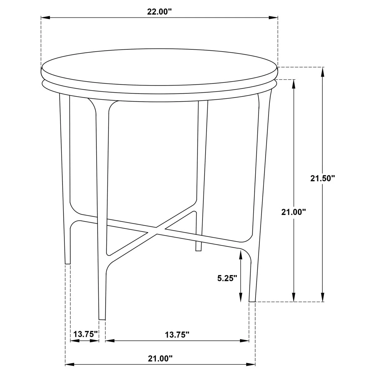 Hermas 2-Piece Round Marble Coffee and End Table Set - Image 13