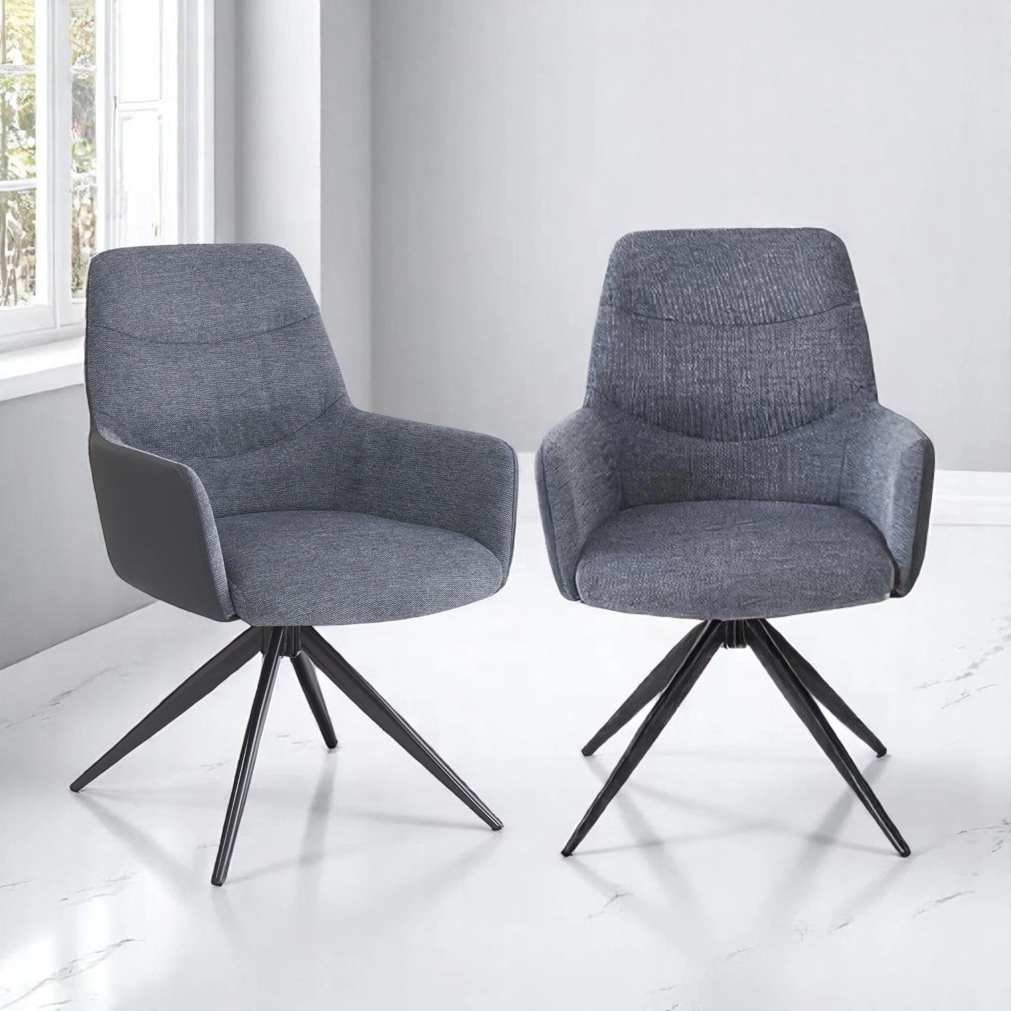 Hester - Arm Chair (Set of 2) - Gray - Image 7