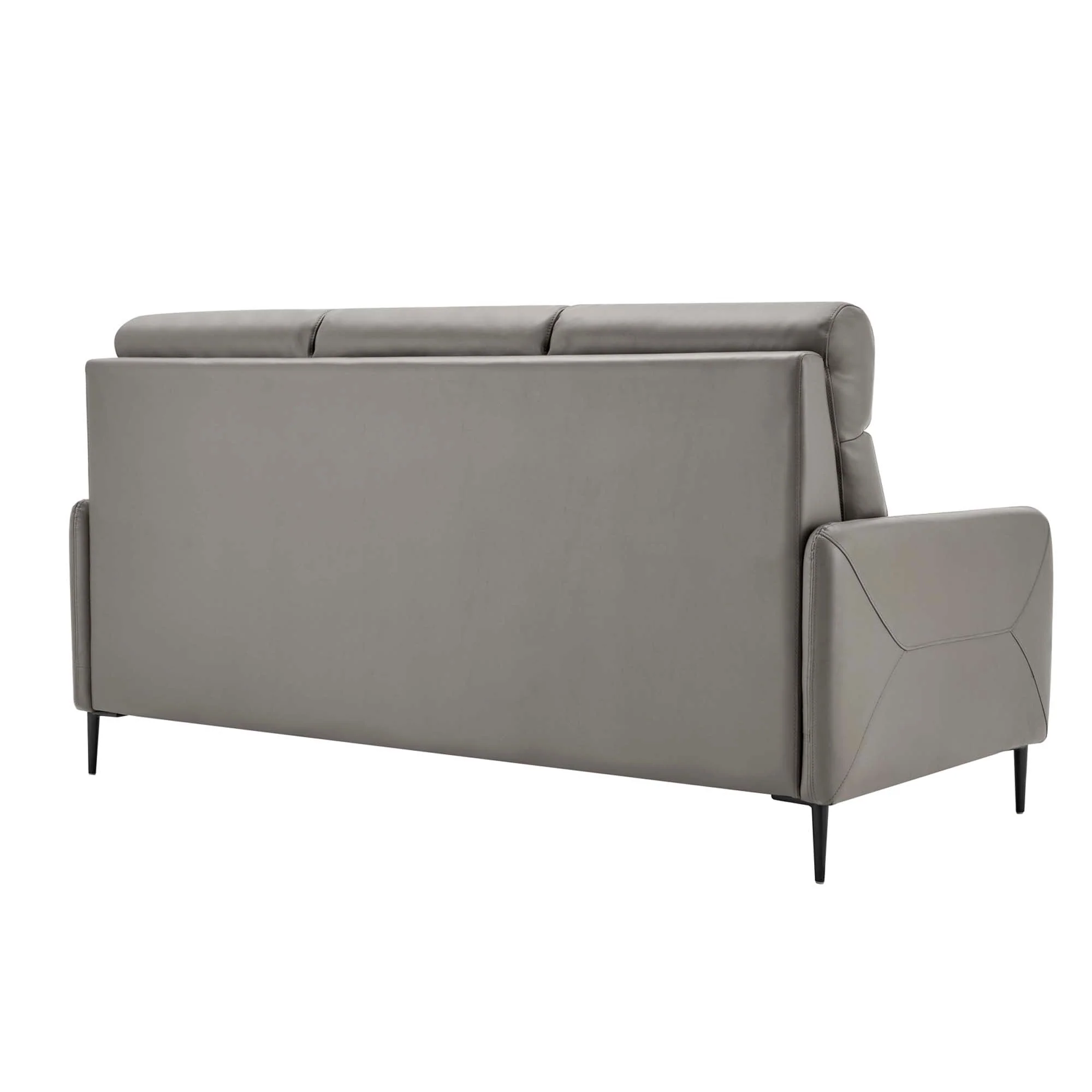 High Back Modern Upholstered Leather Sofa - Image 4