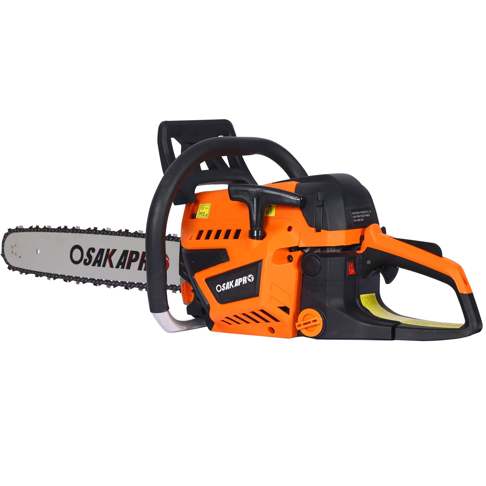 High Performance 22" 58Cc Gasoline Chainsaw For Trees And Wood Cutting Epa Compliant - Orange - Image 5