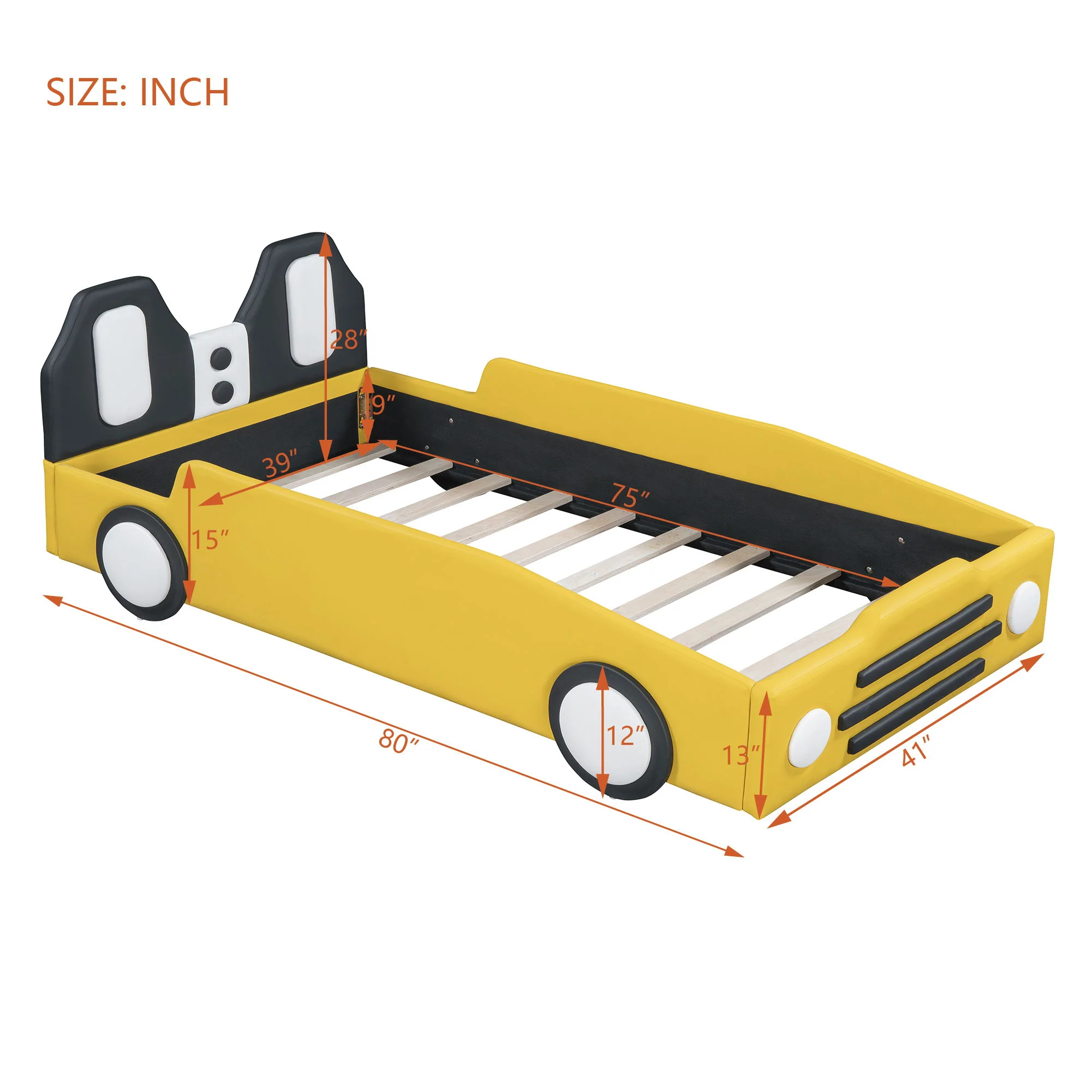 High Quality Race Car Shaped Platform Bed & Wheels - Image 16