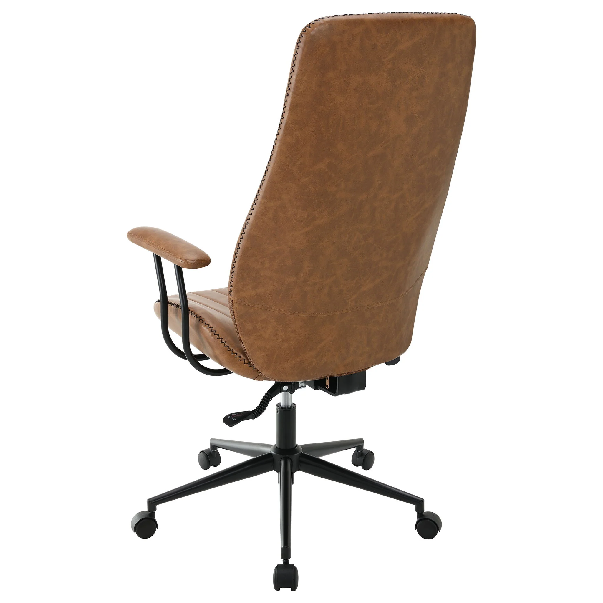 Hiram - Upholstered Adjustable Chair With High Back Support - Brown - Image 4