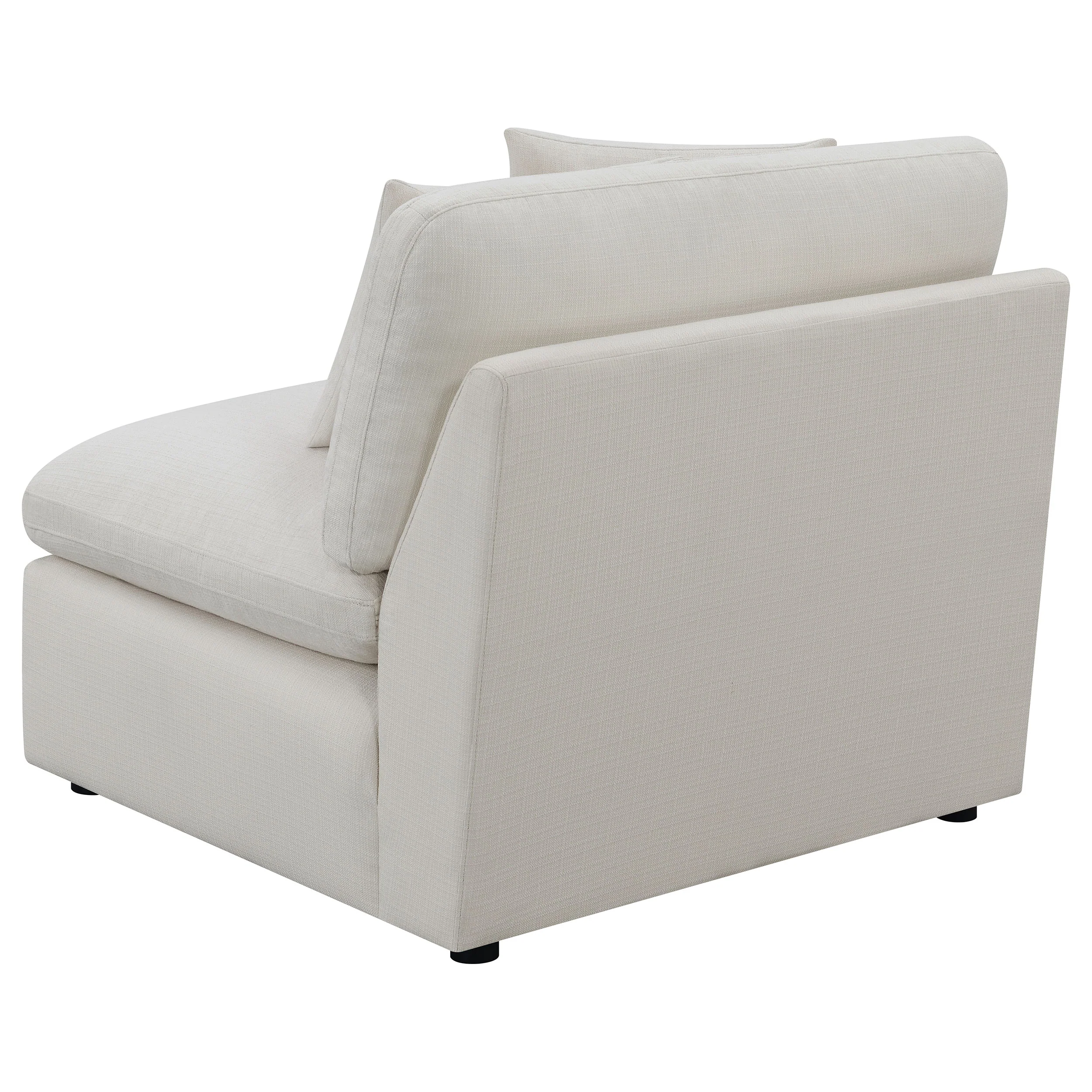 Hobson Upholstered Armless Chair - Ivory - Image 7