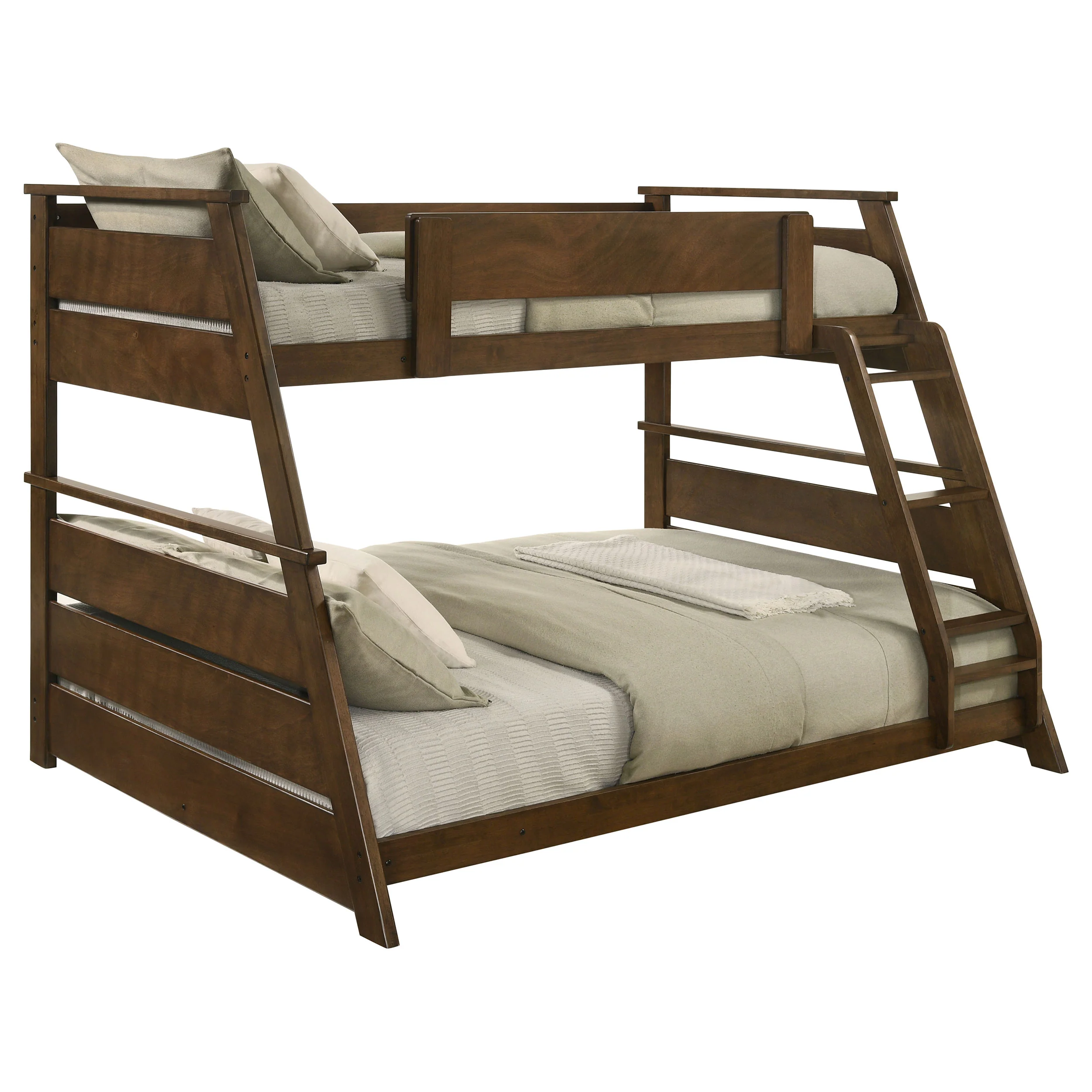 Holden Wood Veneer Twin Over Full Bunk Bed Walnut - Image 2