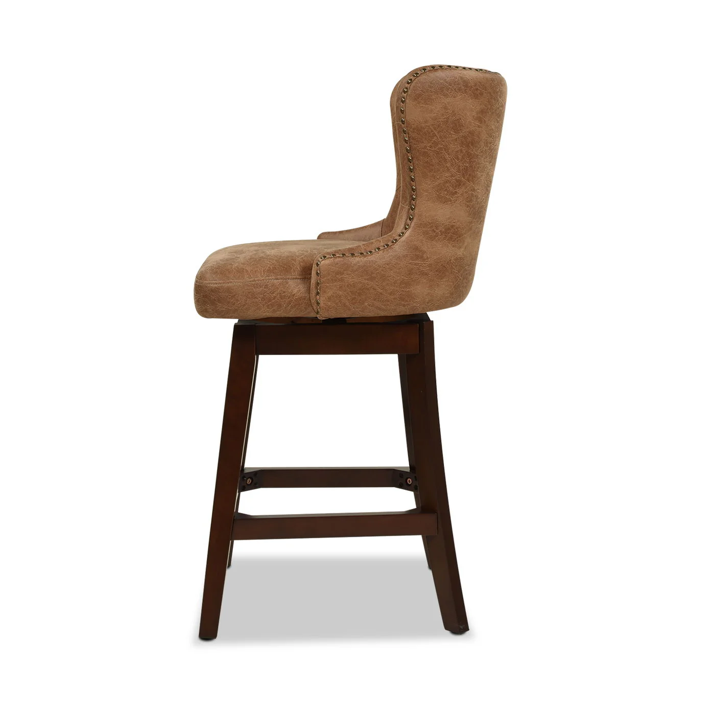 Holmes - Tufted High Back 360 Swivel Counter Height Barstool - Image 7