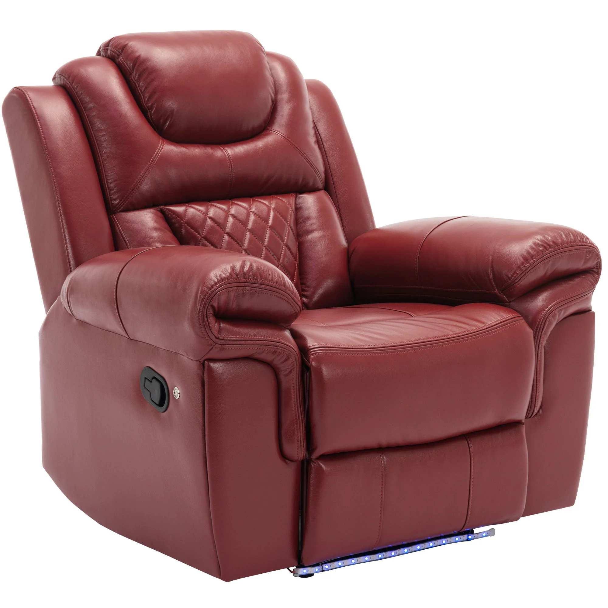 Home Theater Seating Manual Recliner Chair With Led Light Strip For Living Room - Image 2
