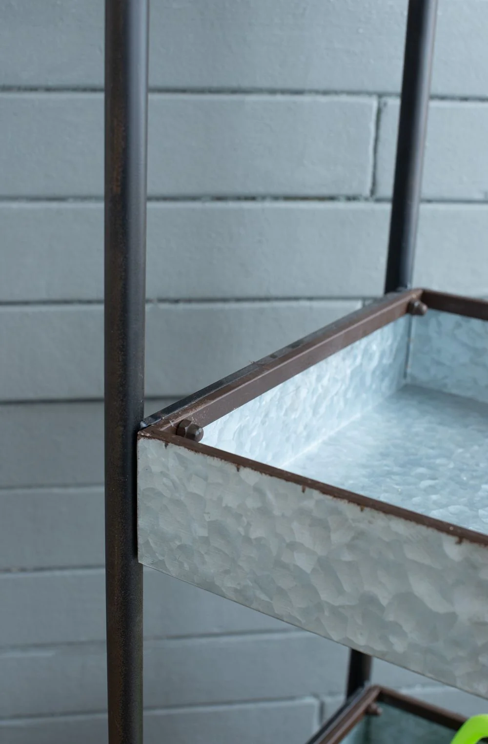 Homestead Galvanized Shelf Display 3 Tier - Metallic Gray - Image 8
