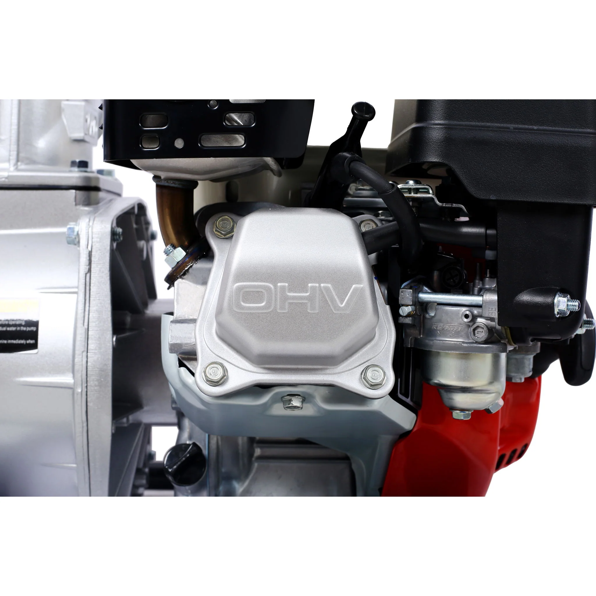 Honda - Gx160 Engine Water Pump 3" 264Gpm With 3In Npt Coupler And 25Ft Flat Hose, Aluminum - Black / Red - Image 6