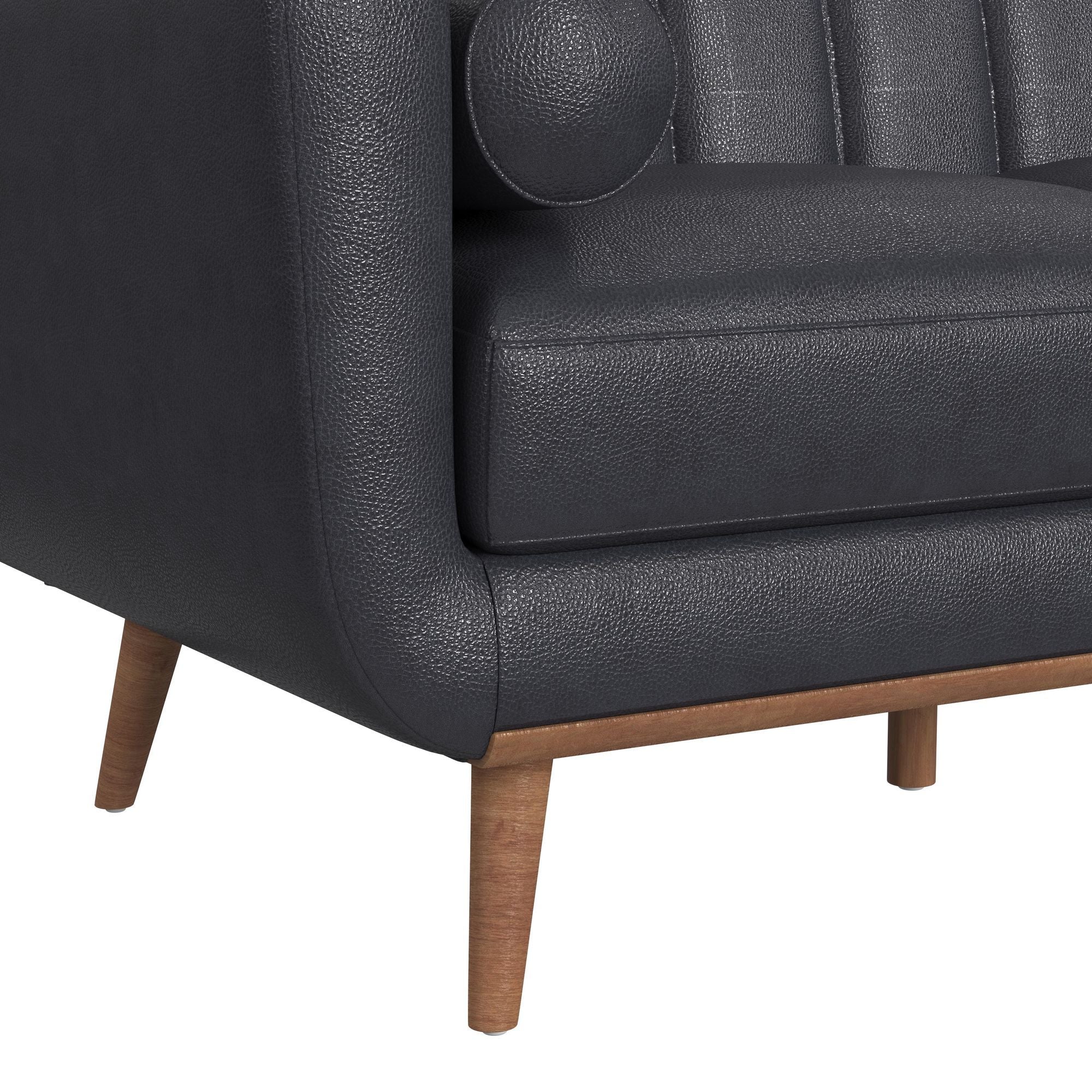 Horizon - Loveseat With Wood Front 2 Pillows - Image 8