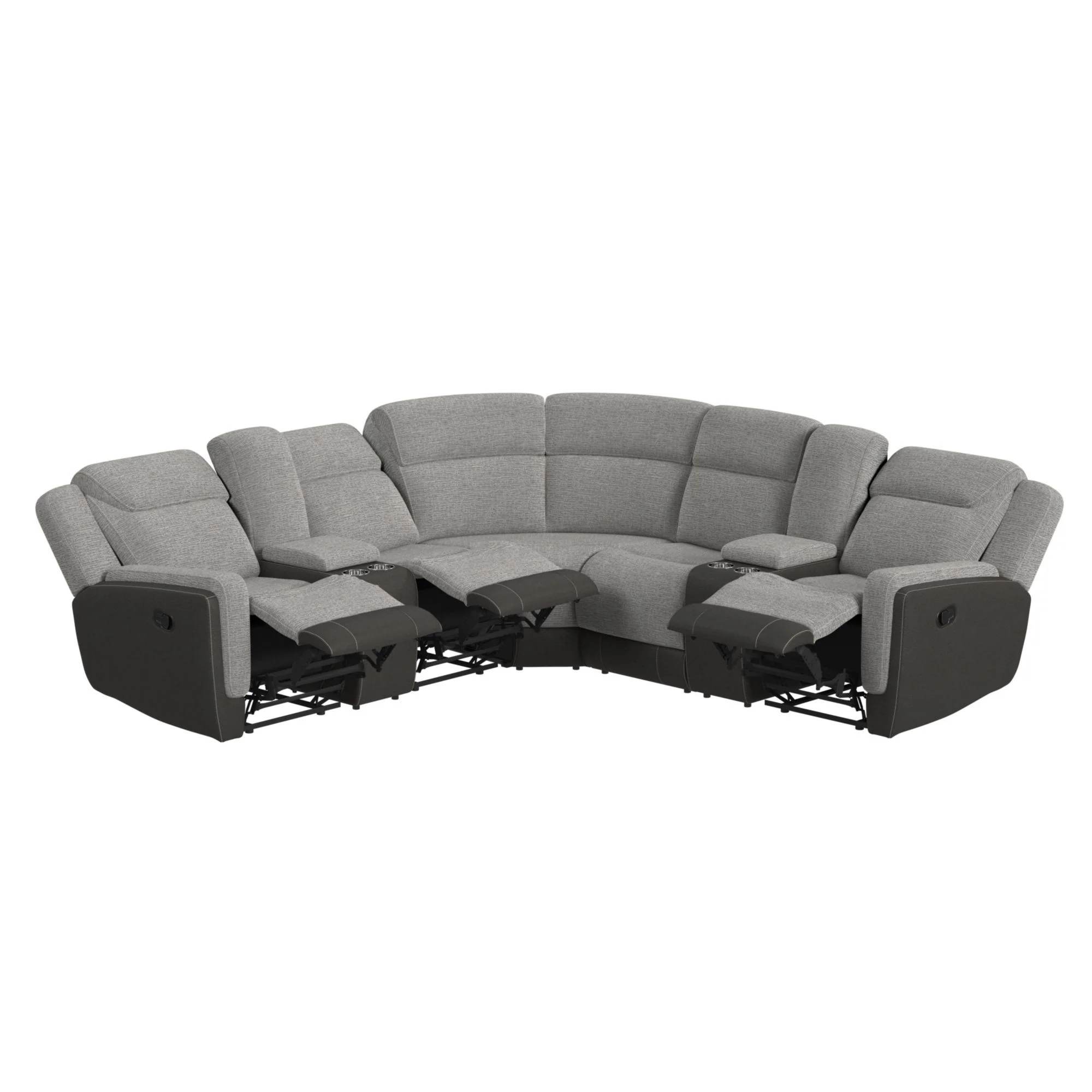 Hornet - 3 Piece Sectional Set With Console And 2 Recliners - Image 17