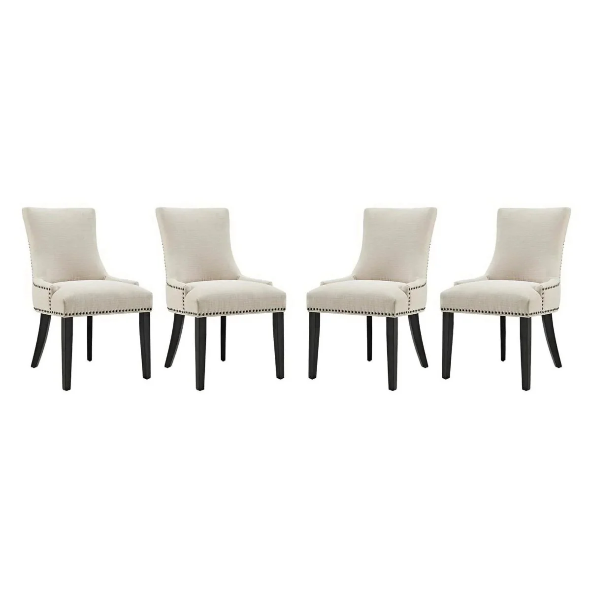Hourglass Fabric Dining Side Chair Set of 4
