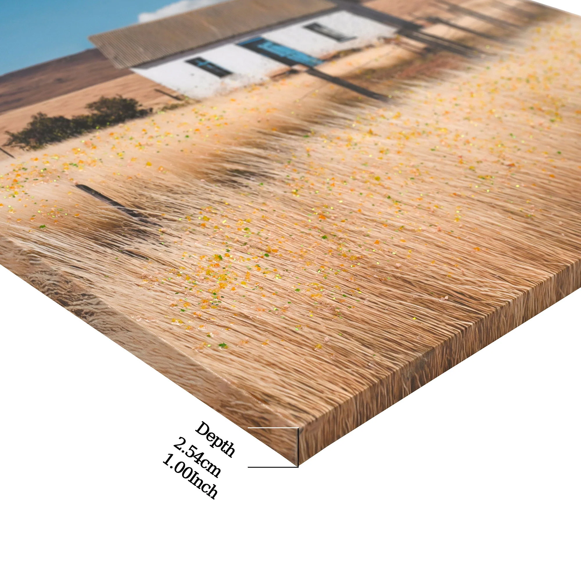 House, Barn Picture Wall Art For Home Decor - Natural / Blue - Image 6