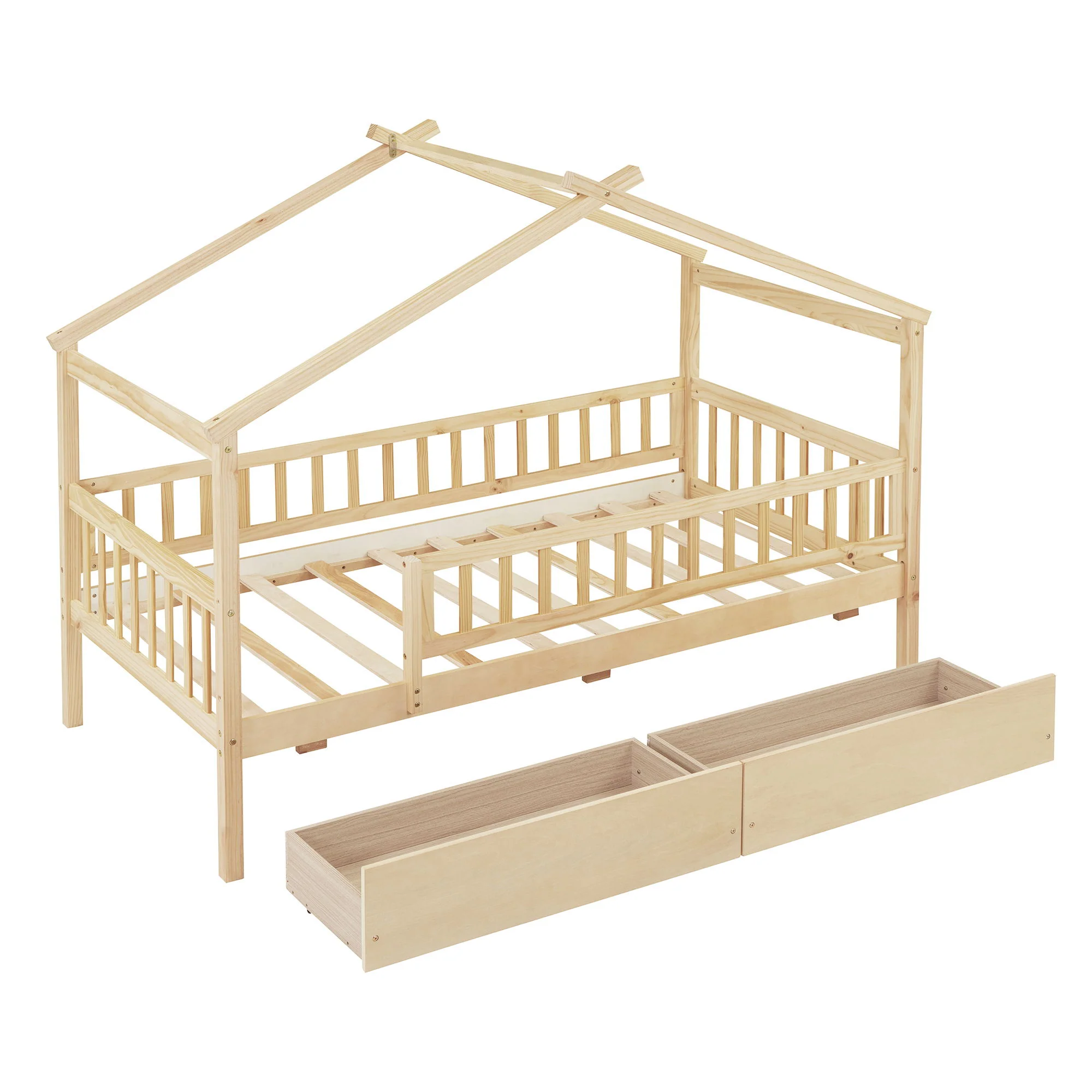 House Bed With 2 Drawers - Image 45