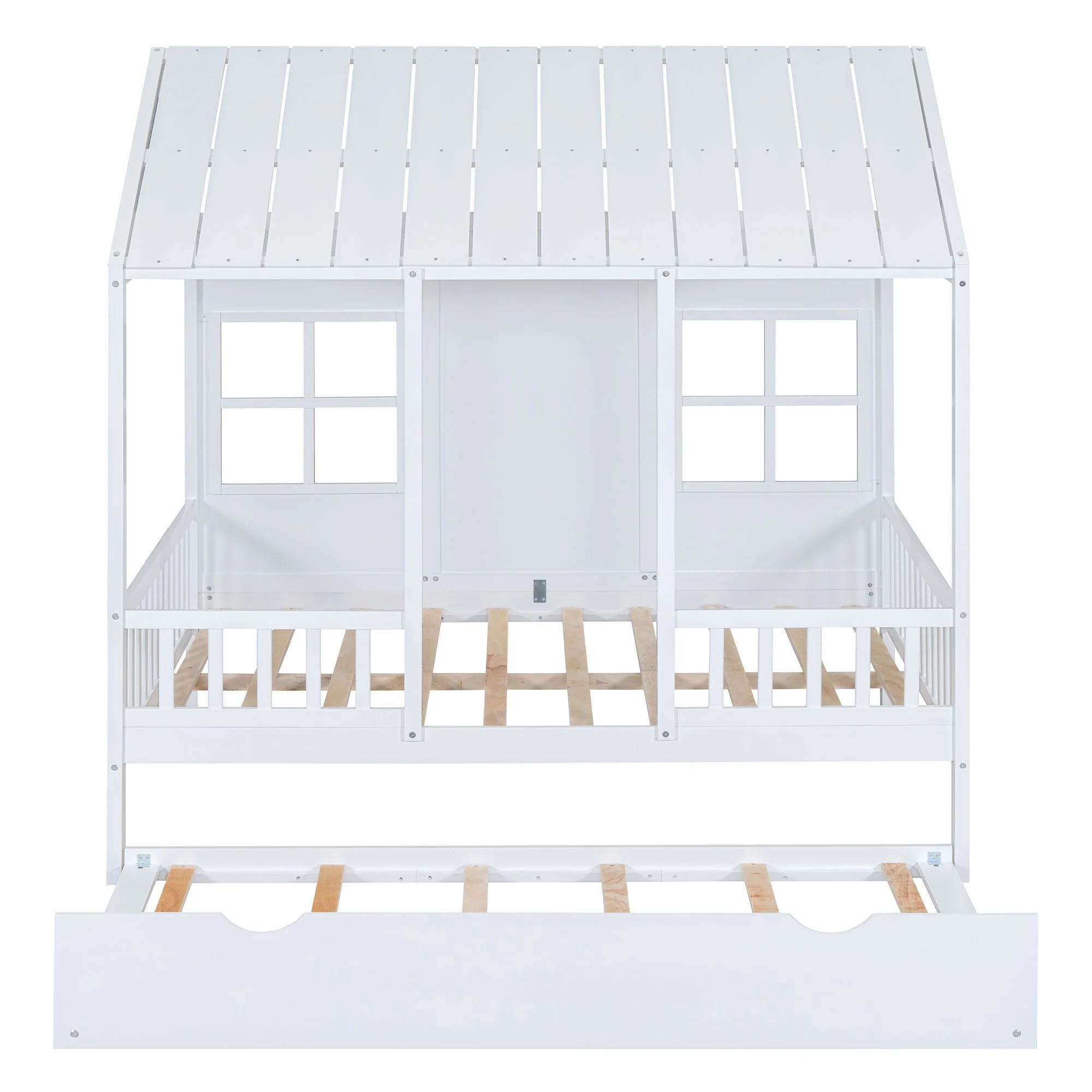 House Bed With Twin Size Trundle, Daybed - Image 2
