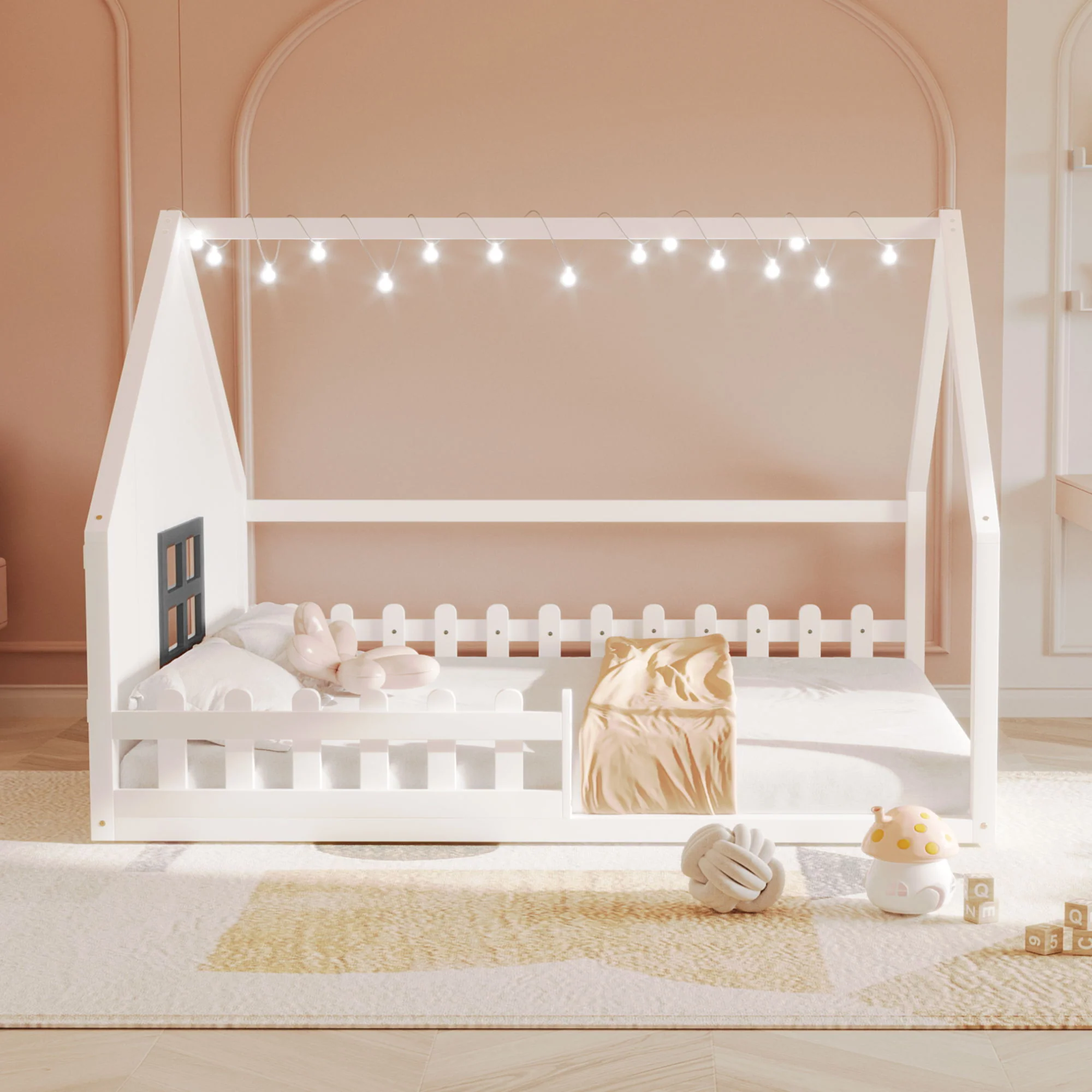 House Bed With Window And Fence - Image 12