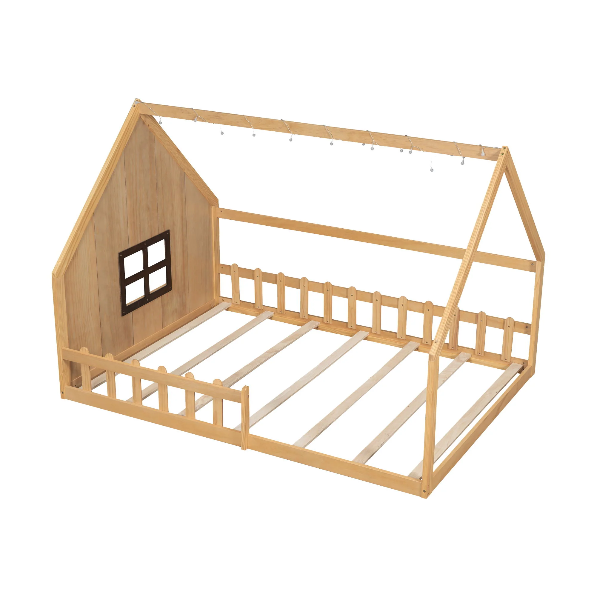 House Bed With Window And Fence - Image 15