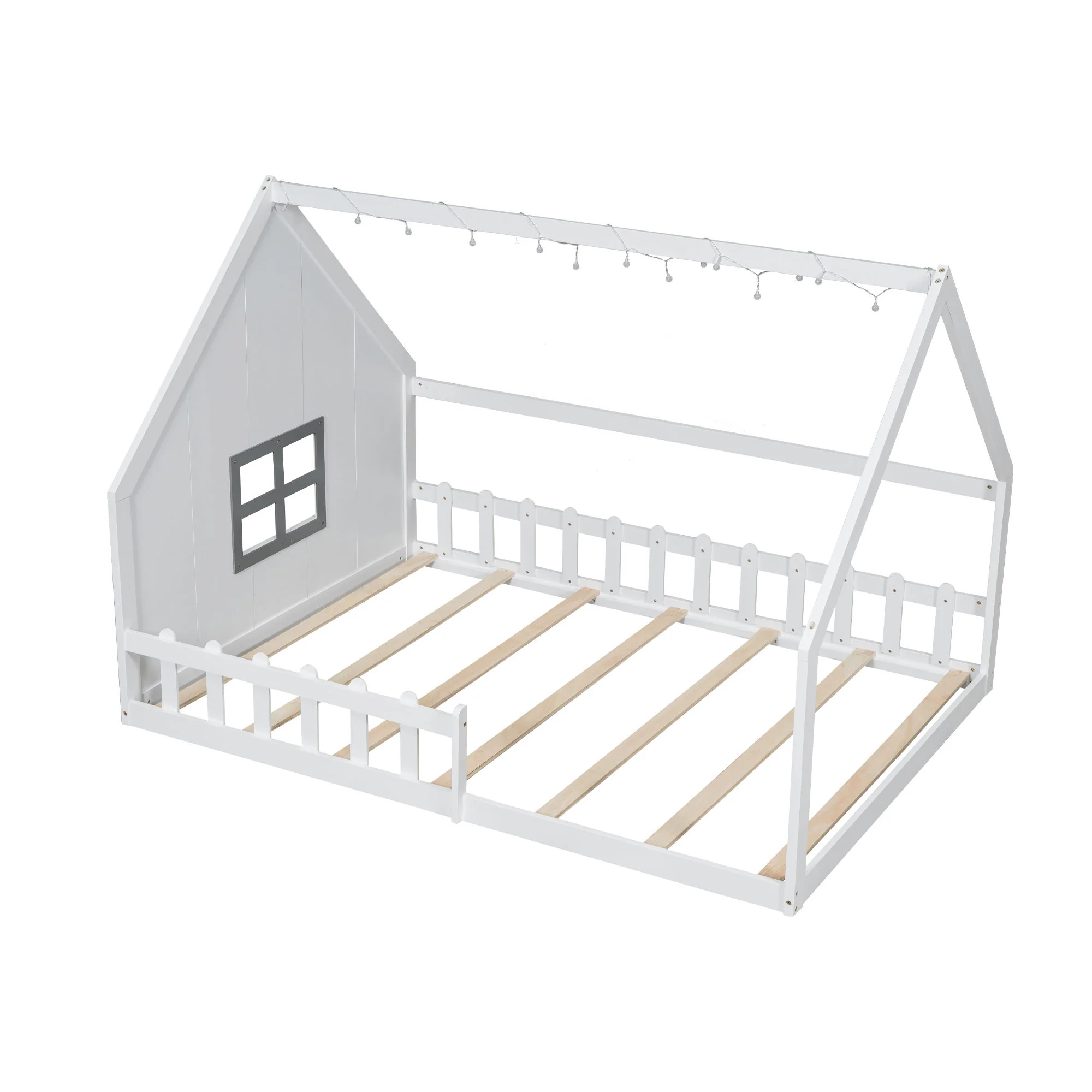 House Bed With Window And Fence - Image 17