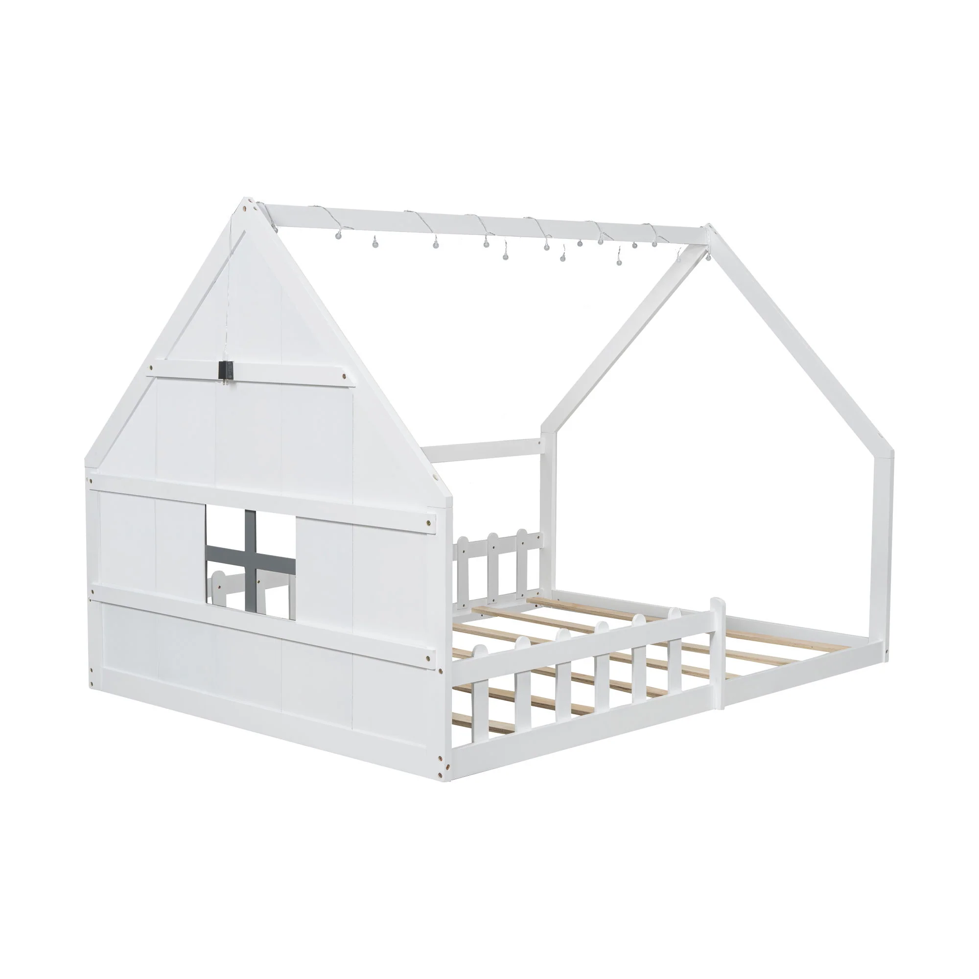 House Bed With Window And Fence - Image 3