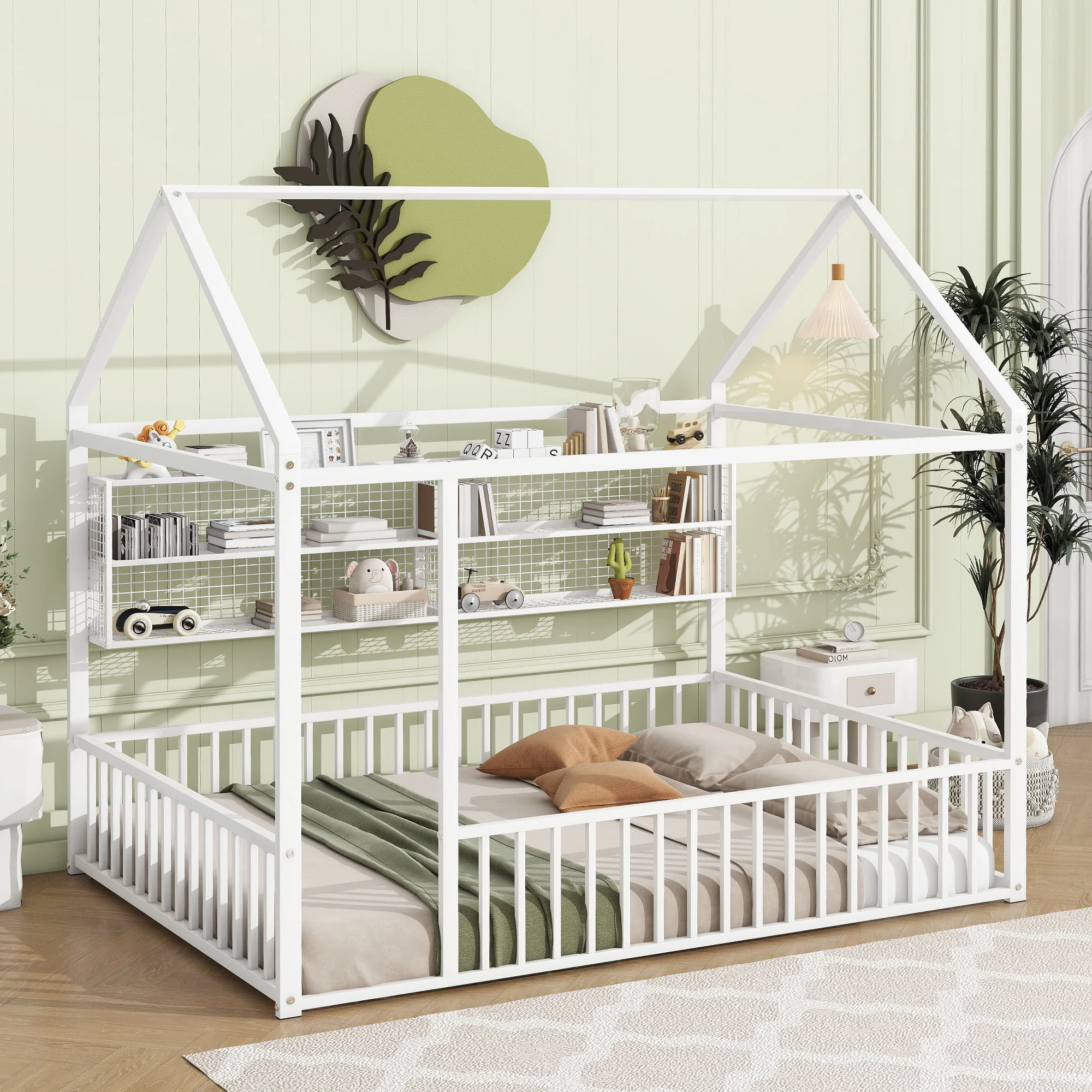 House Frame With Fence And Shelves - Image 3