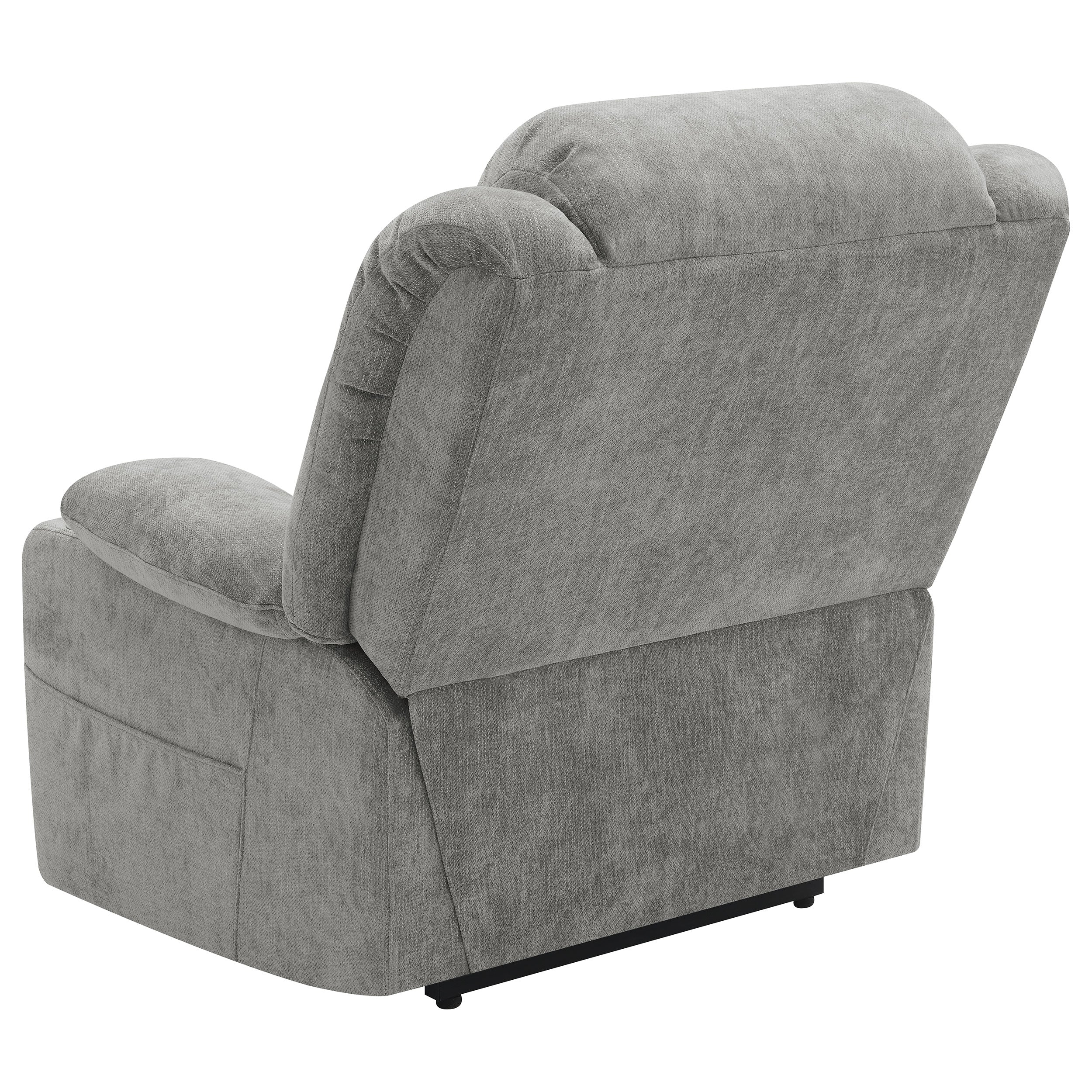 Houston Upholstered Power Lift Recliner in Grey - Image 8
