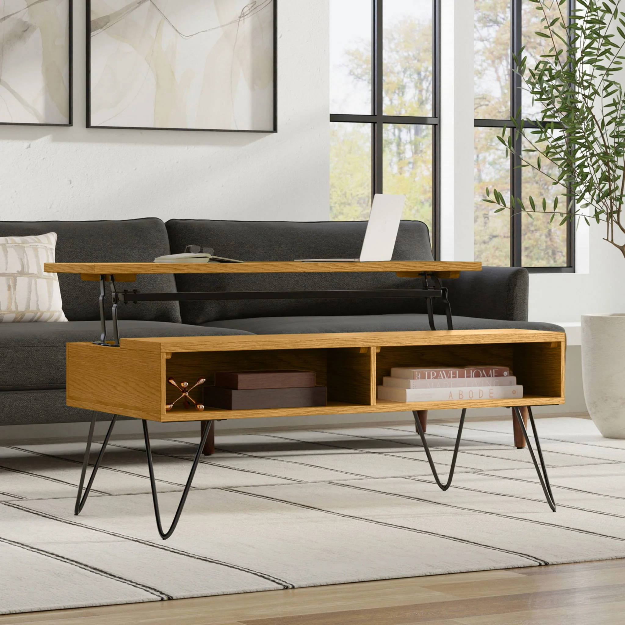Hunter - Handcrafted Lift Top Coffee Table - Image 25