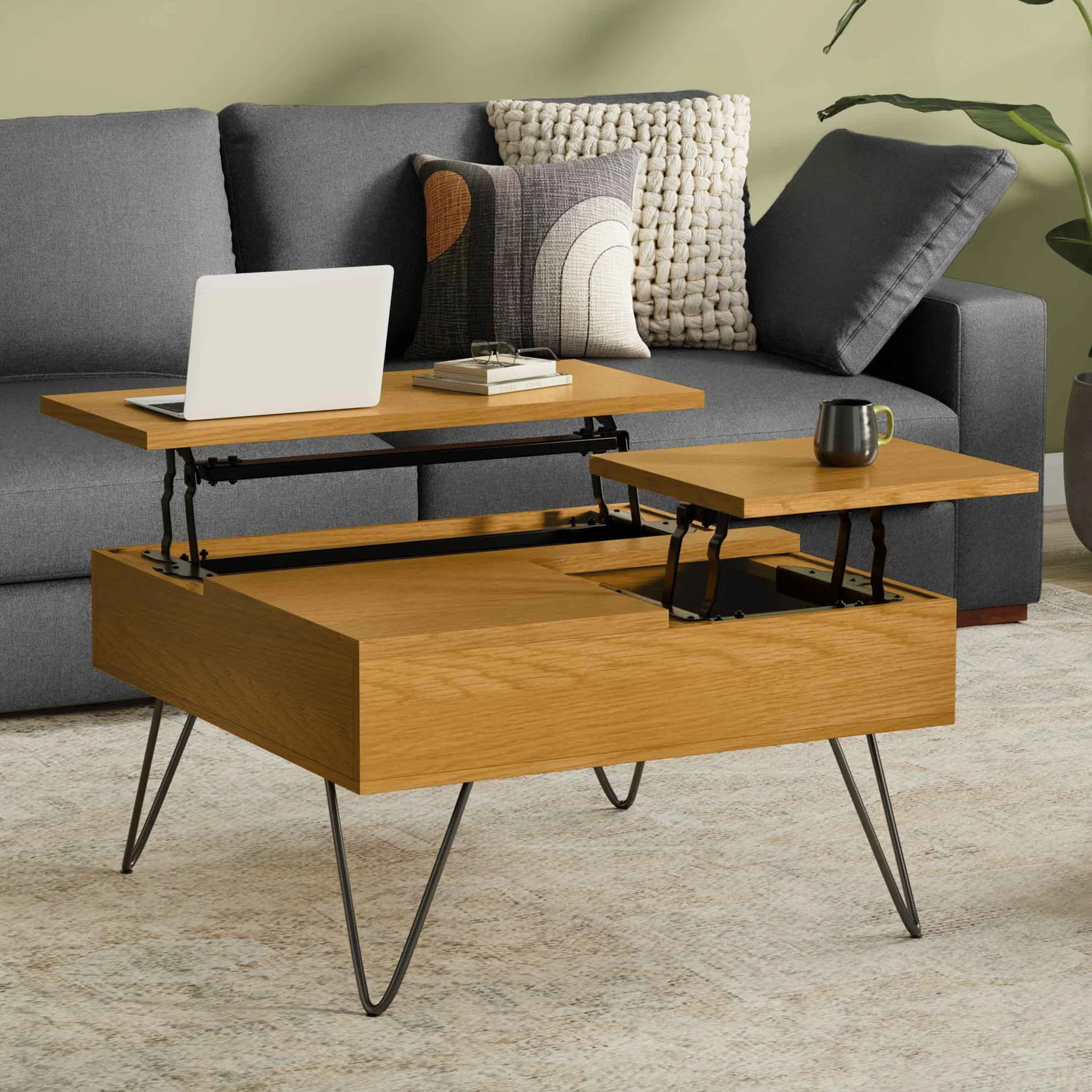 Hunter - Handcrafted Lift Top Coffee Table - Image 53