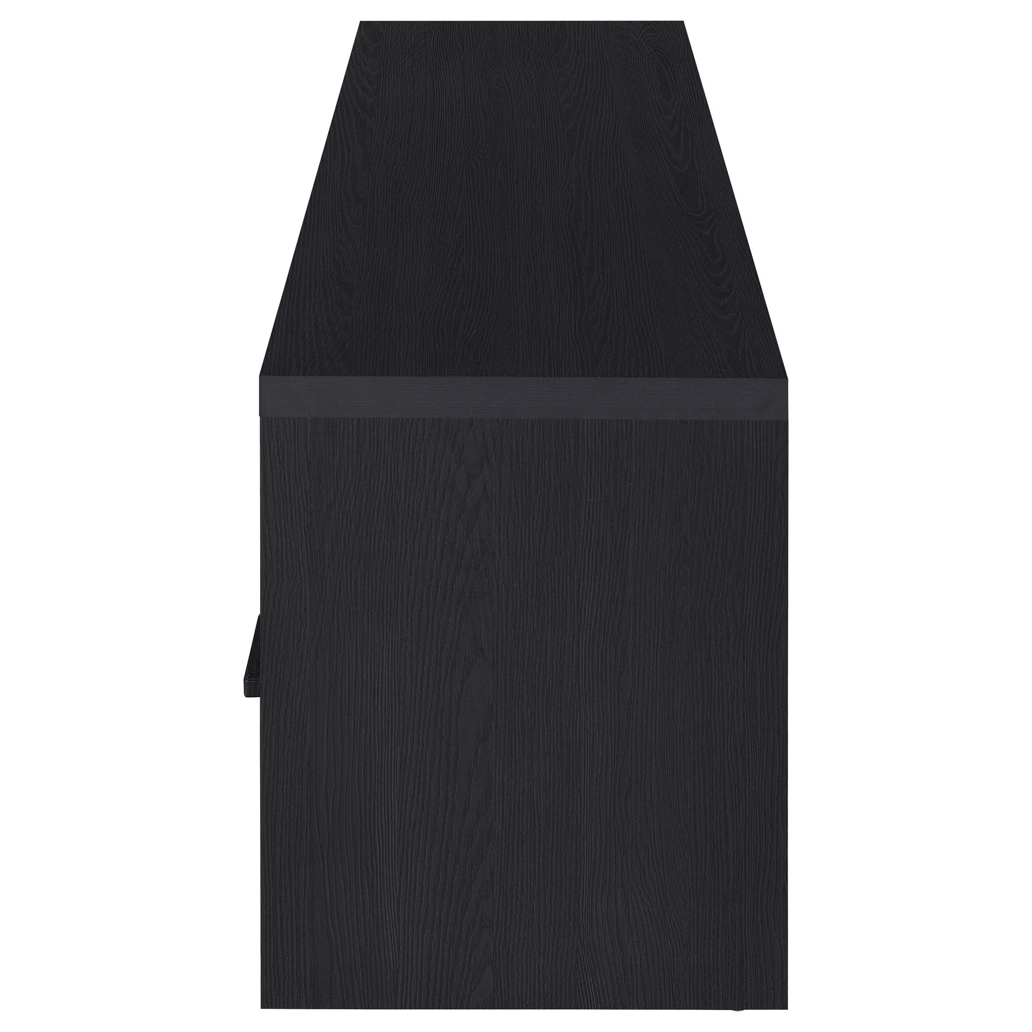 Ian - 2 Door TV Stand Media Console With Storage - Black - Image 7