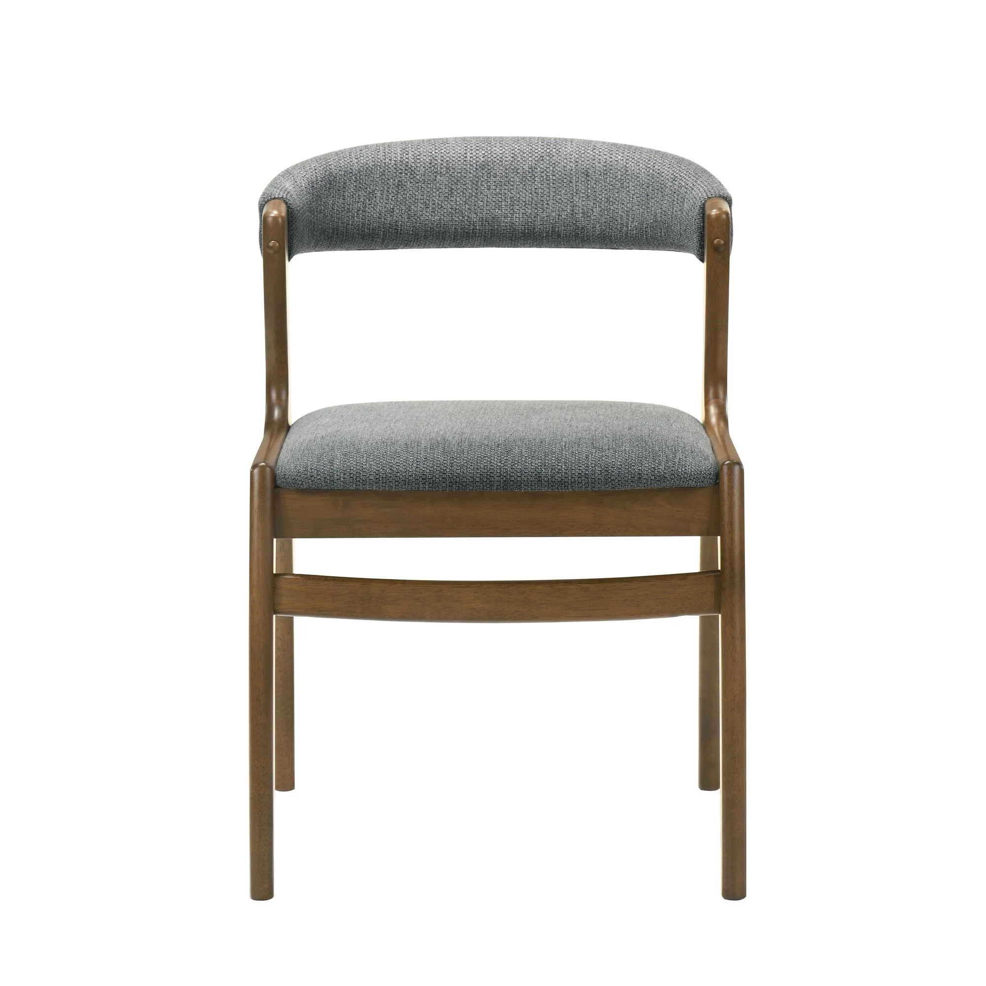 Ileena - Dining Chair (Set of 2) - Charcoal / Walnut - Image 4