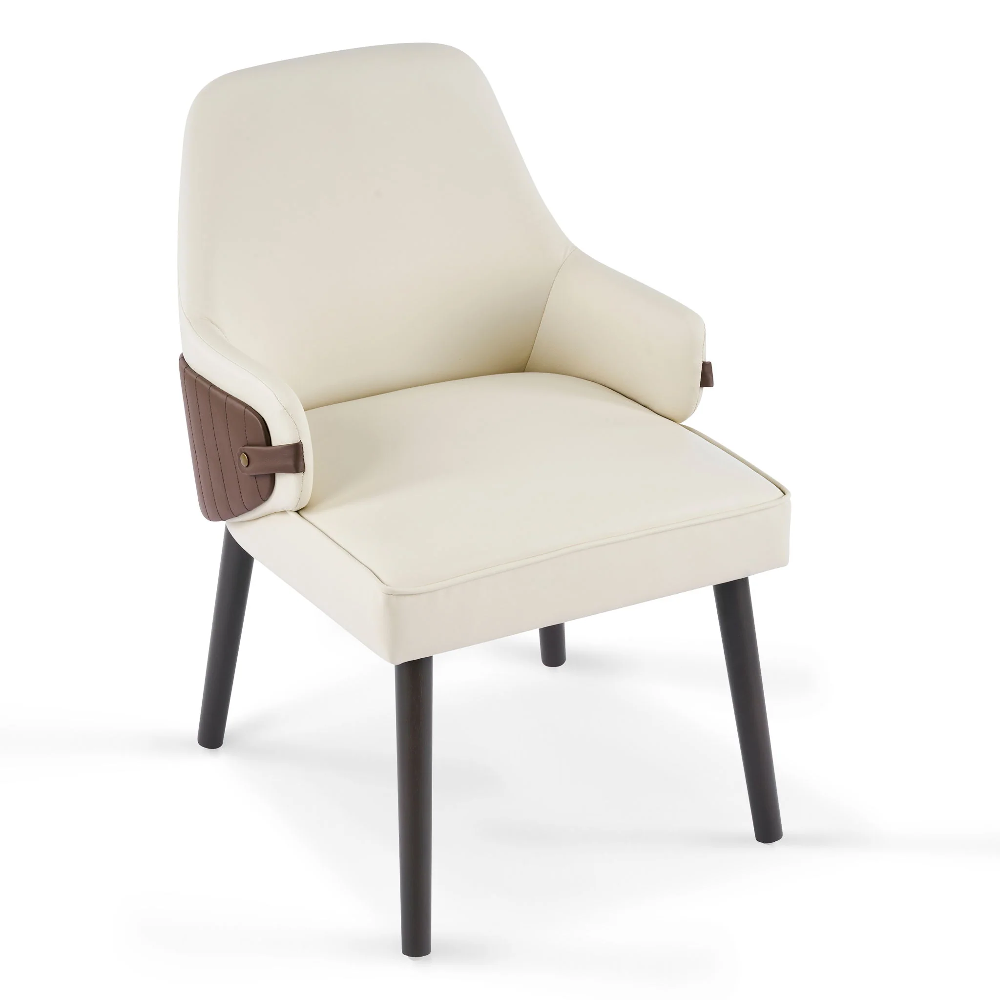 Indoor Dining Chair (Set of 2) - Beige / Brown - Image 4