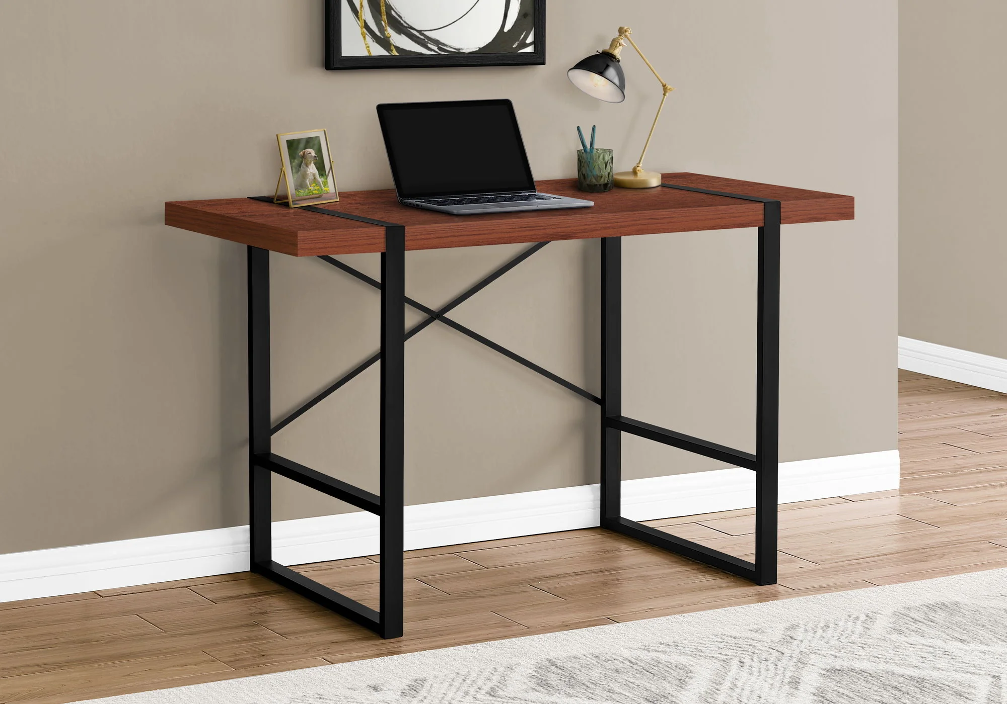 Industrial Design Computer Desk For Home Office, Laptop - Image 8