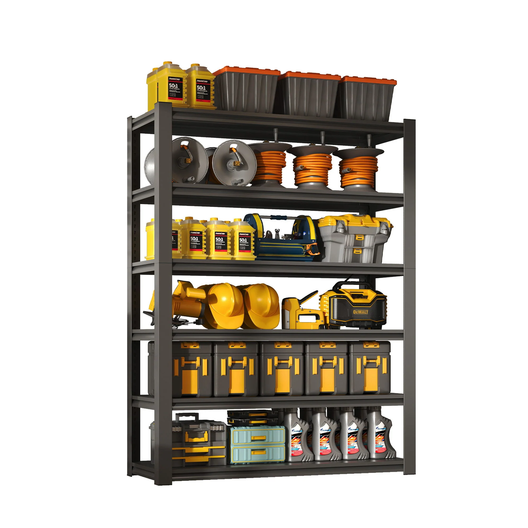 Industrial Heavy Duty Metal Garage Shelving Unit, Adjustable Storage Rack - Image 24