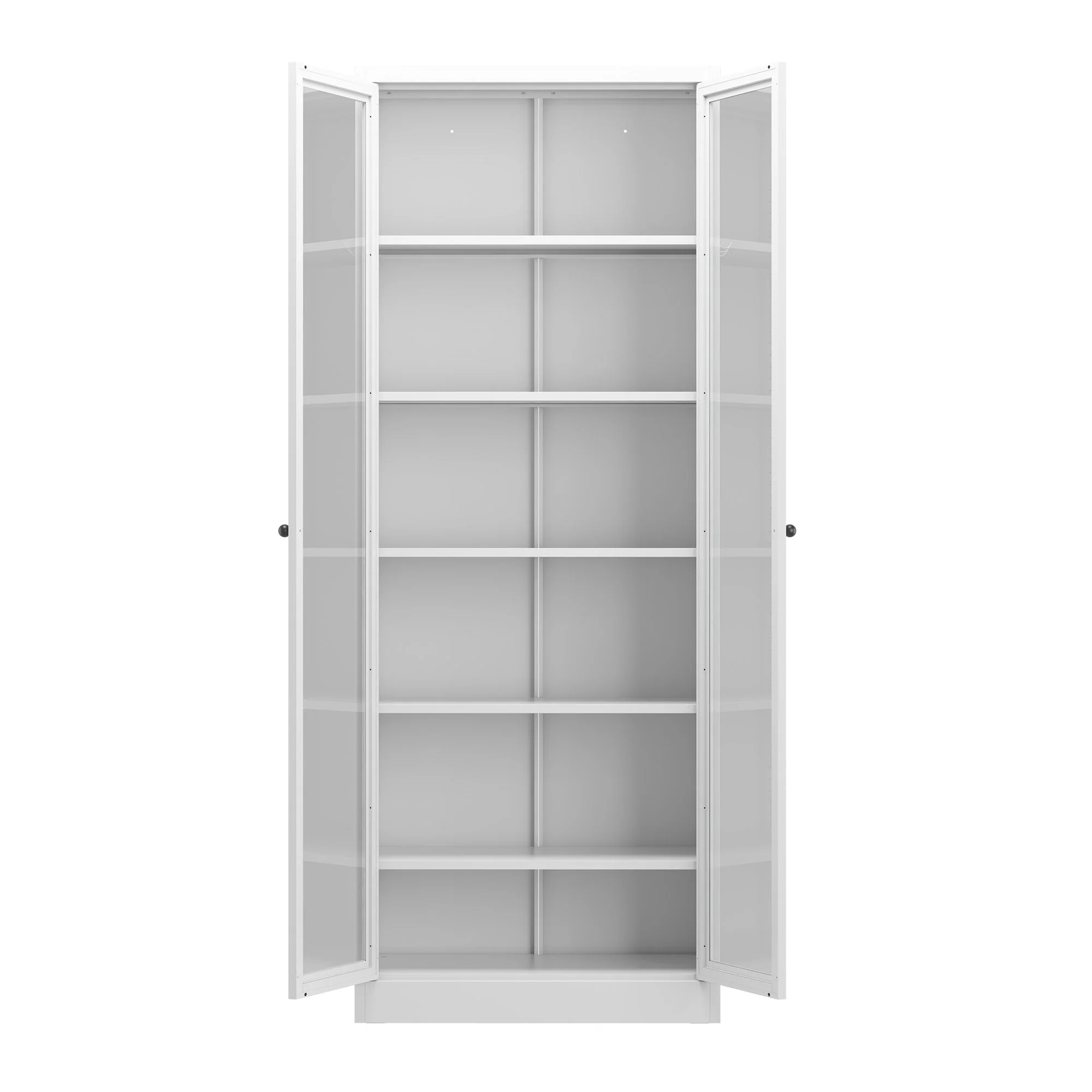 Industrial Metal Kitchen Pantry Cabinet With Adjustable Shelves - White - Image 7