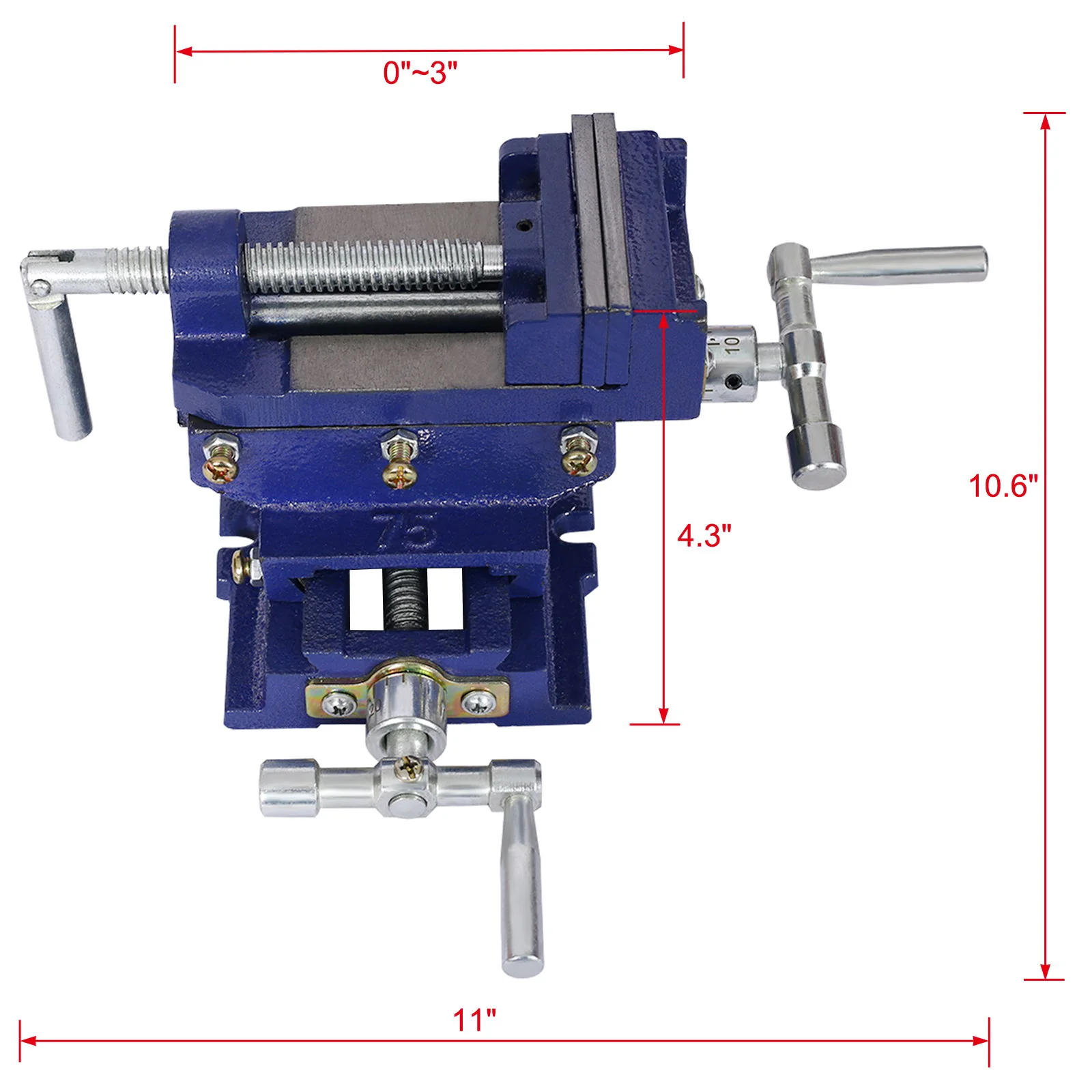 Industrial Quality Cross Slide Vise, Drill Press Metal Milling 2 Way X - Y - Image 10