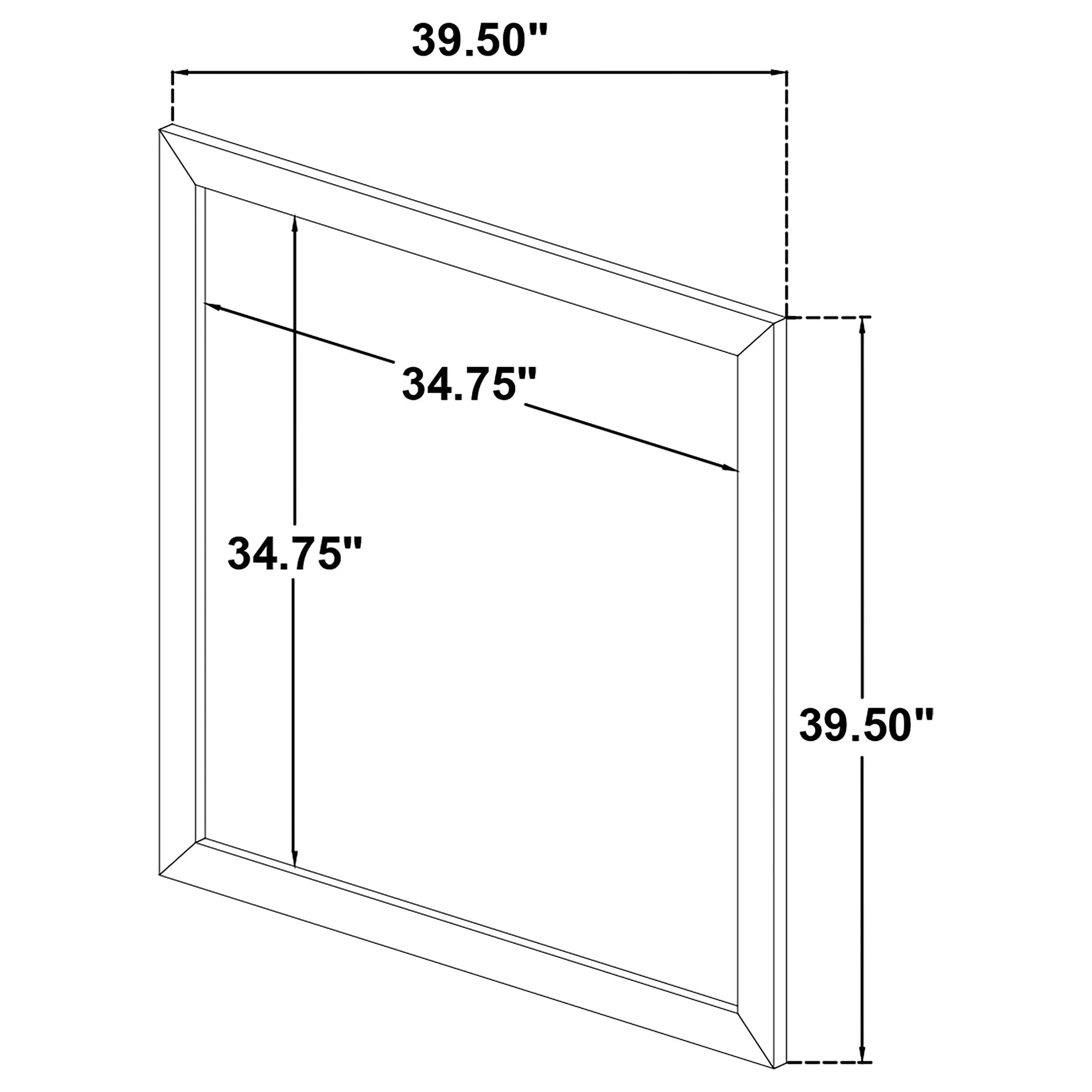 Ines Dresser Mirror White High Gloss - Image 4