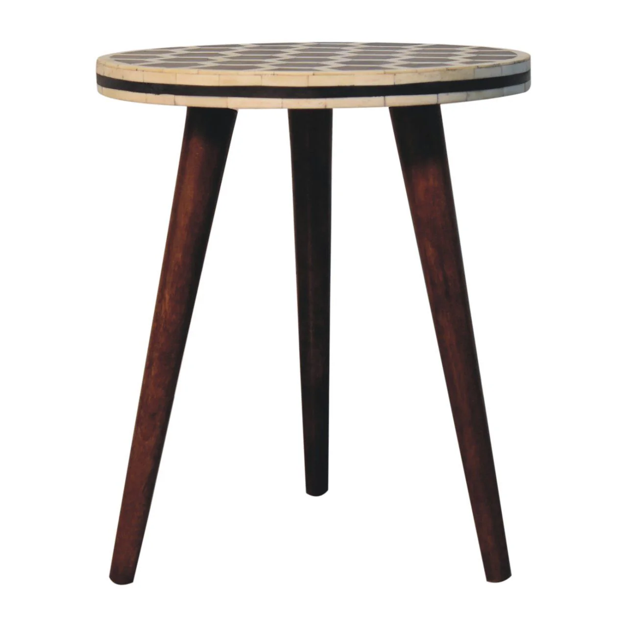 Inlay Bone Tripod Stool - Honey Caramel - Image 2
